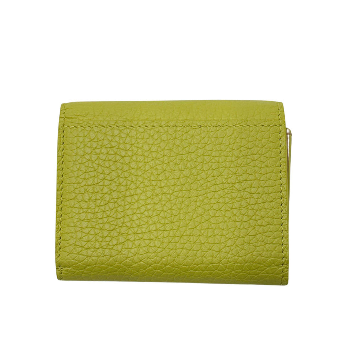 Louis Vuitton Taurillon Yellow Leather Wallet (Tri-Fold) (Pre-Owned)
