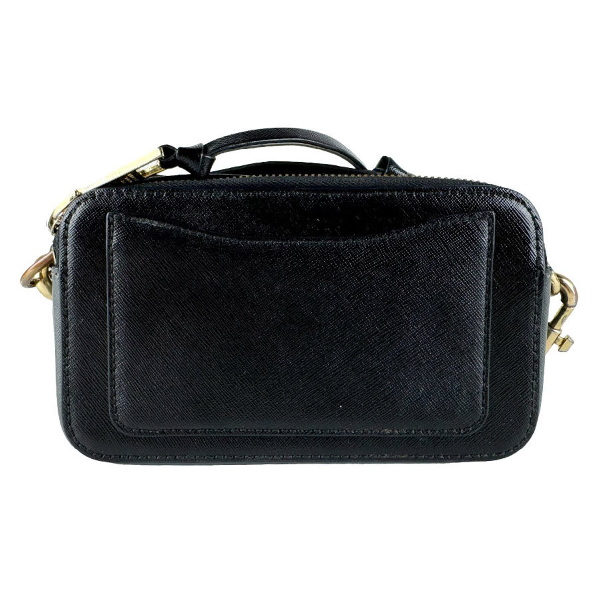 Marc Jacobs Black Gray Ivory Coated Canvas Shoulder Bag (Pre-Owned)
