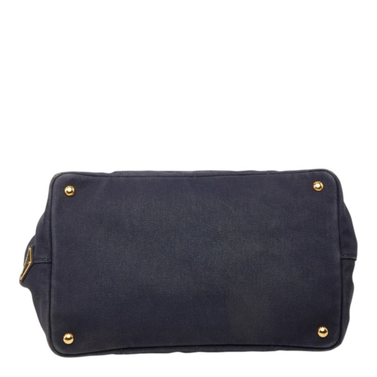 Prada Navy Canvas Handbag Shoulder Bag (Pre-Owned)