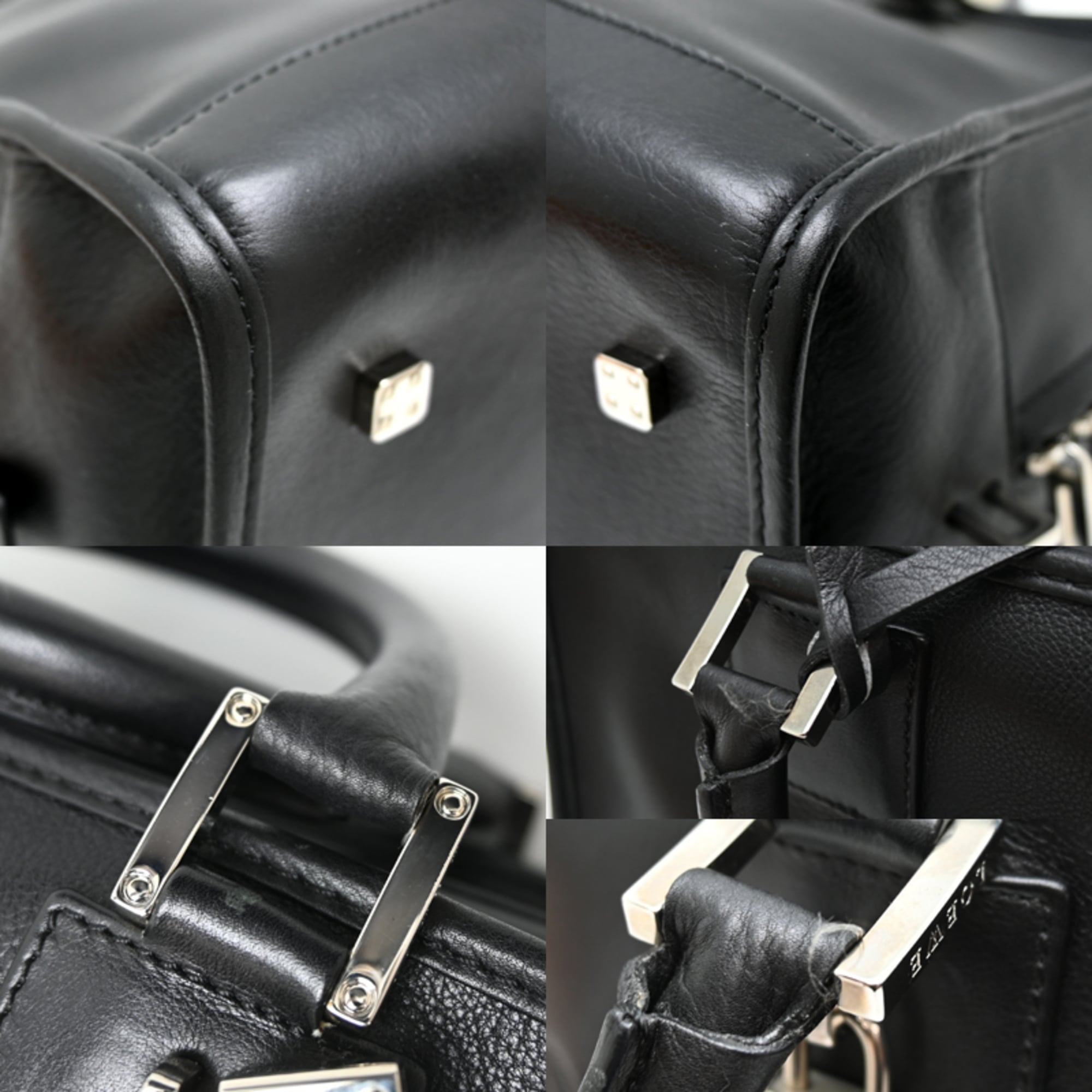 Loewe Black Leather Handbag (Pre-Owned)