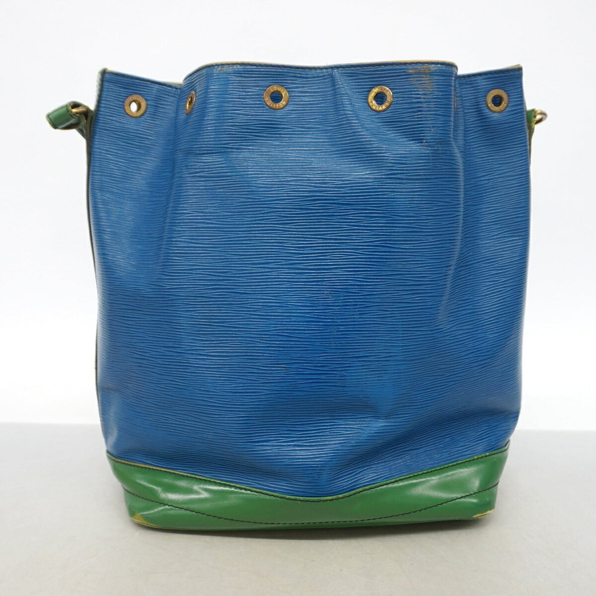 Louis Vuitton Borneo Green Toledo Blue Shoulder Bag (Pre-Owned)