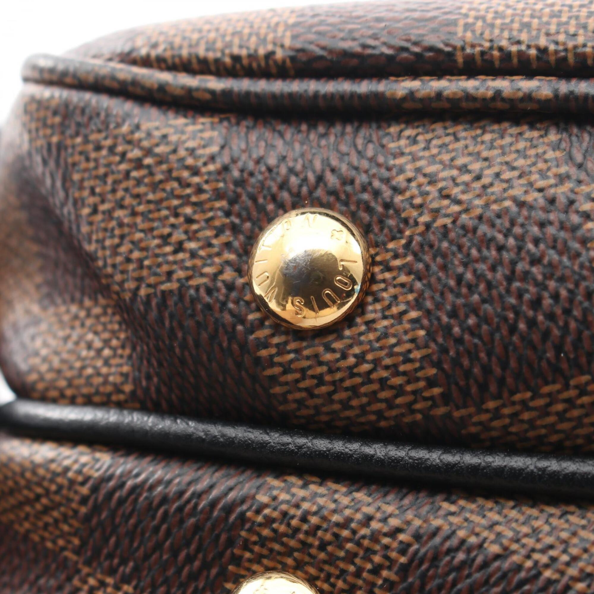 Louis Vuitton Black Brown Damier Canvas Noir Coated Canvas Handbag Shoulder Bag (Pre-Owned)