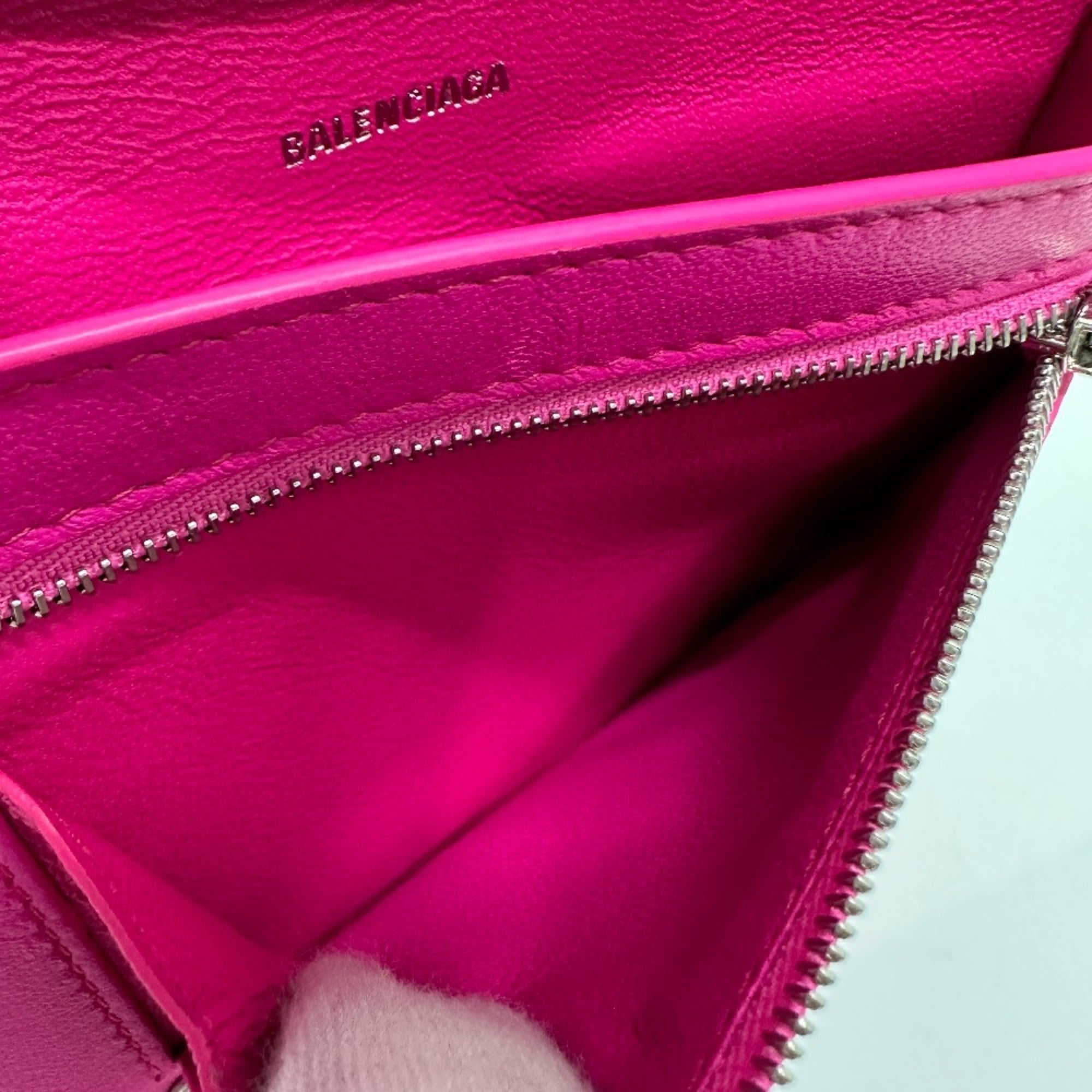 Balenciaga Pink Leather Wallet (Bi-Fold) (Pre-Owned)