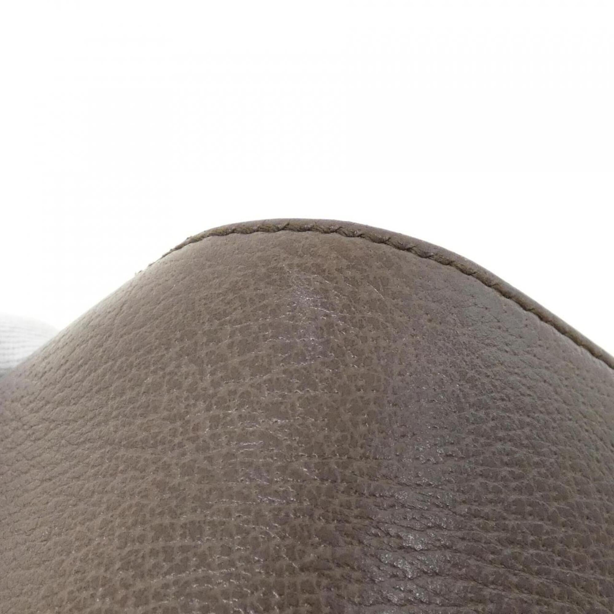 Gucci Beige Brown Gg Supreme Leather Shoulder Bag (Pre-Owned)