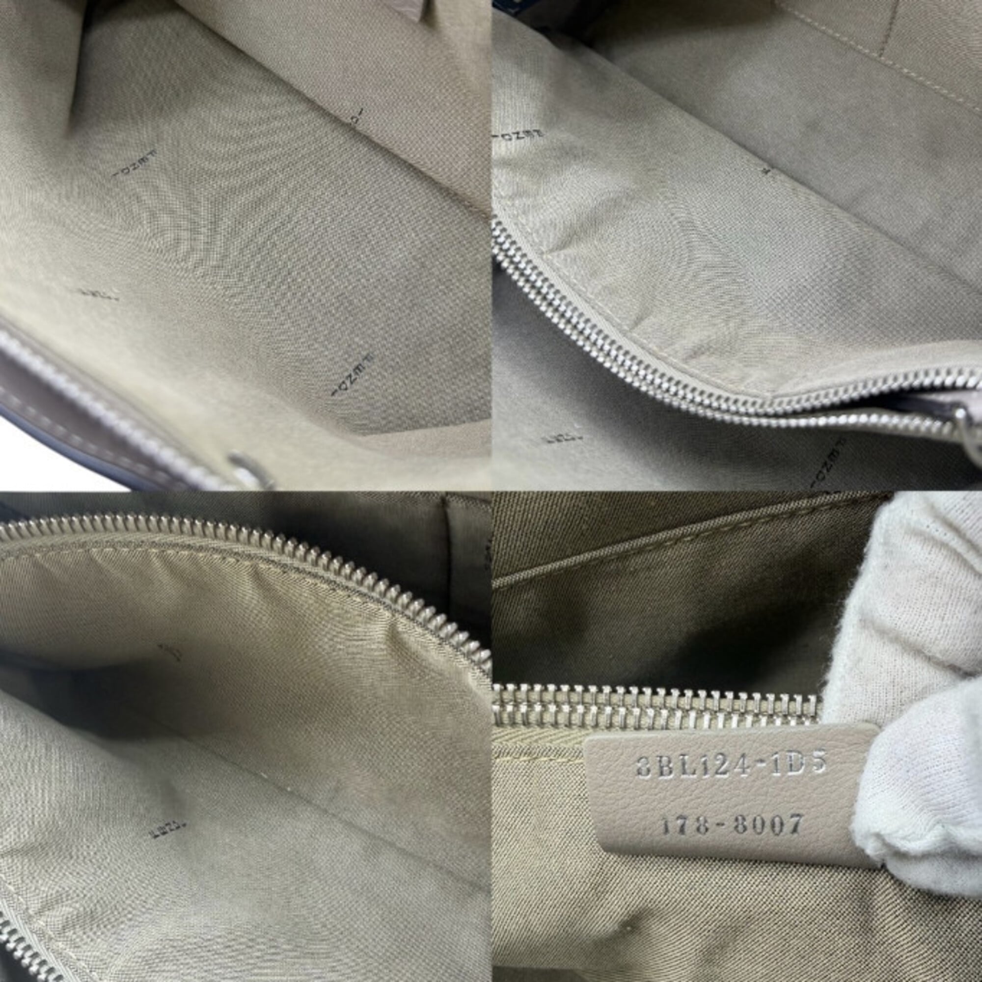 Fendi Grayish Leather Shoulder Bag (Pre-Owned)