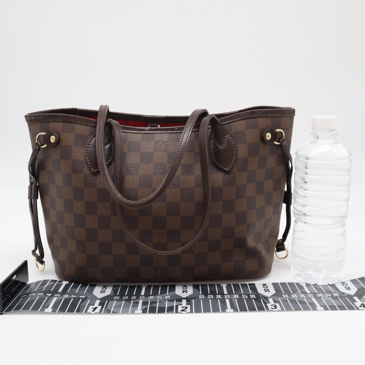 Louis Vuitton Beige Brown Coated Canvas Leather Handbag (Pre-Owned)
