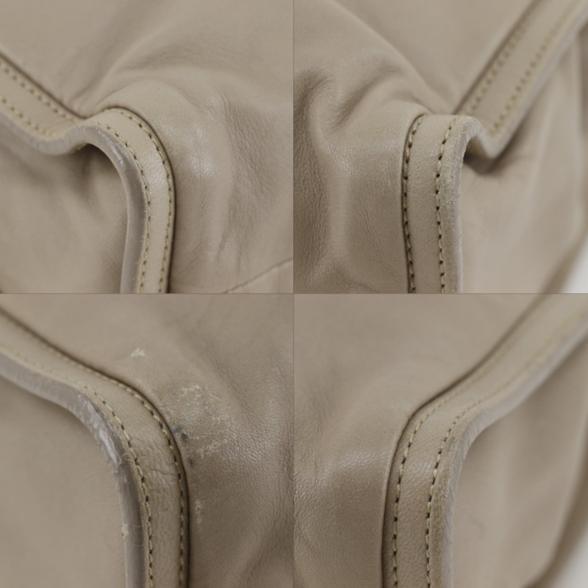 Loewe Beige Leather Shoulder Bag (Pre-Owned)