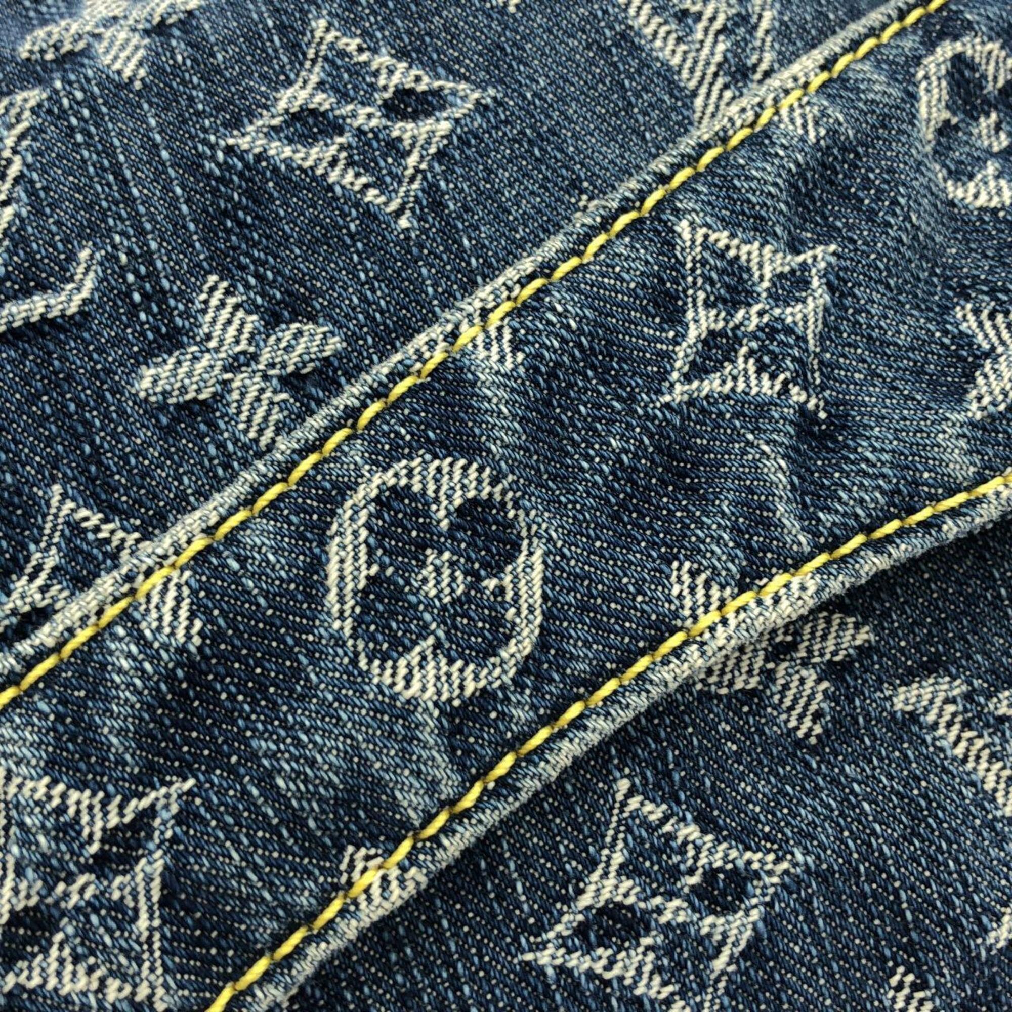 Louis Vuitton Monogram Denim Blue Monogram Denim Shoulder Bag (Pre-Owned)