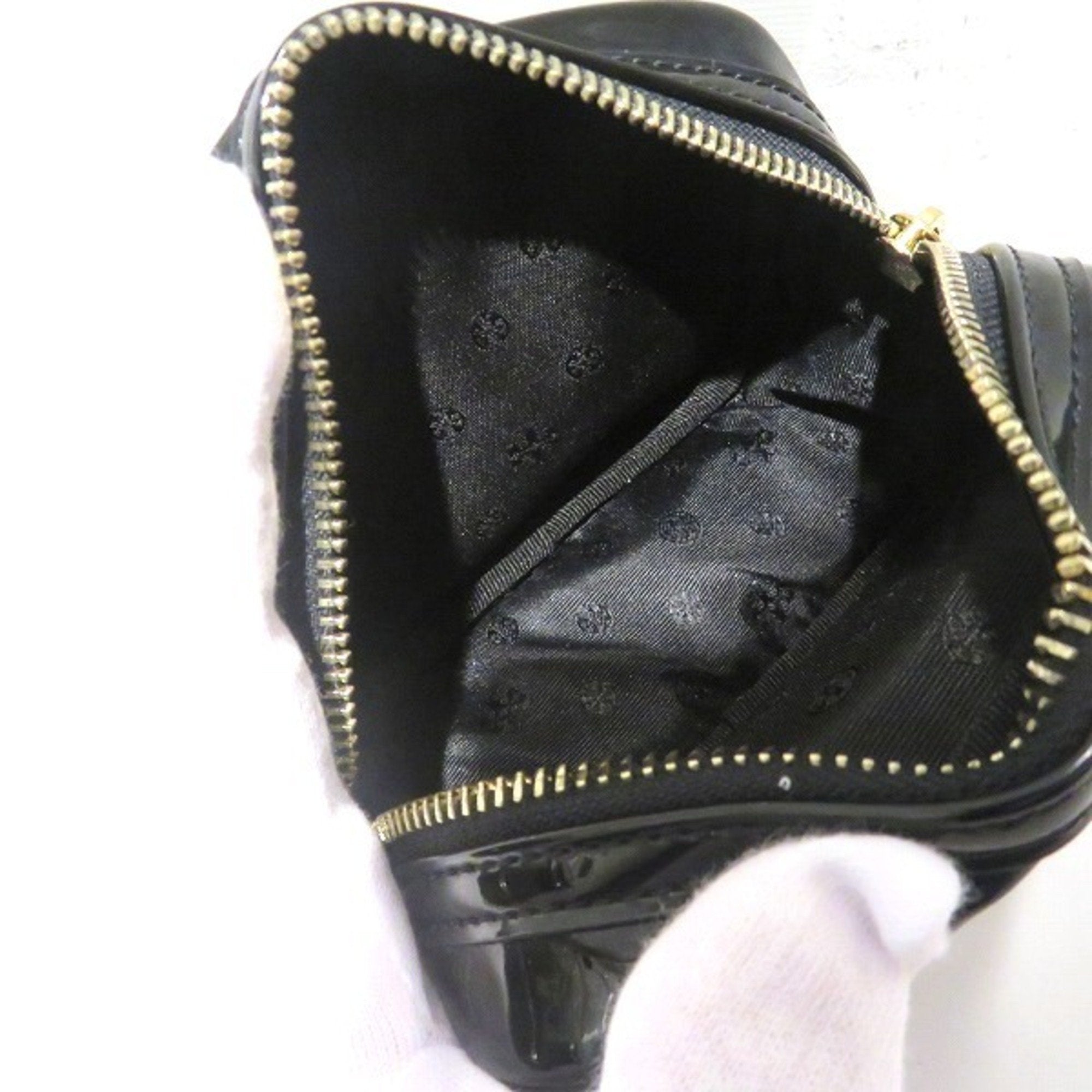 Tory Burch Black Leather Pouch (Pre-Owned)