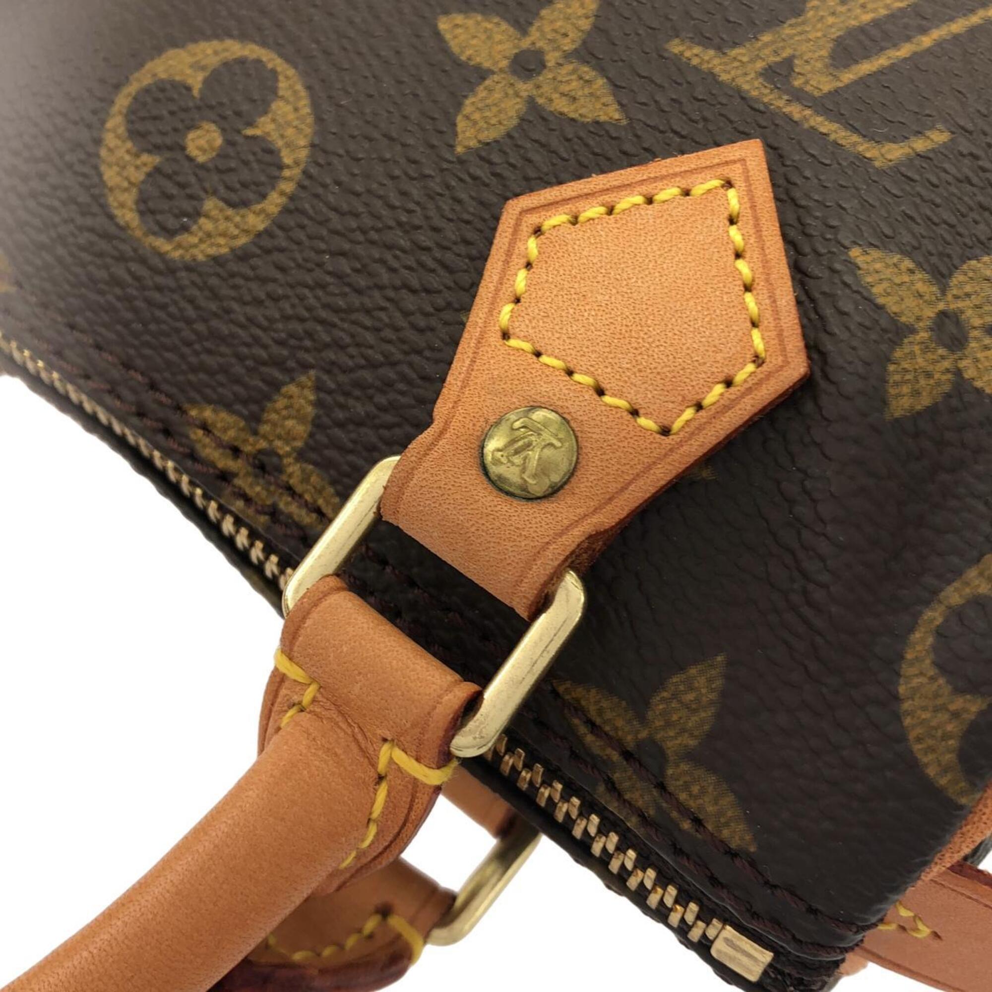 Louis Vuitton Monogram Mini Marron Coated Canvas Boston Bag Handbag (Pre-Owned)