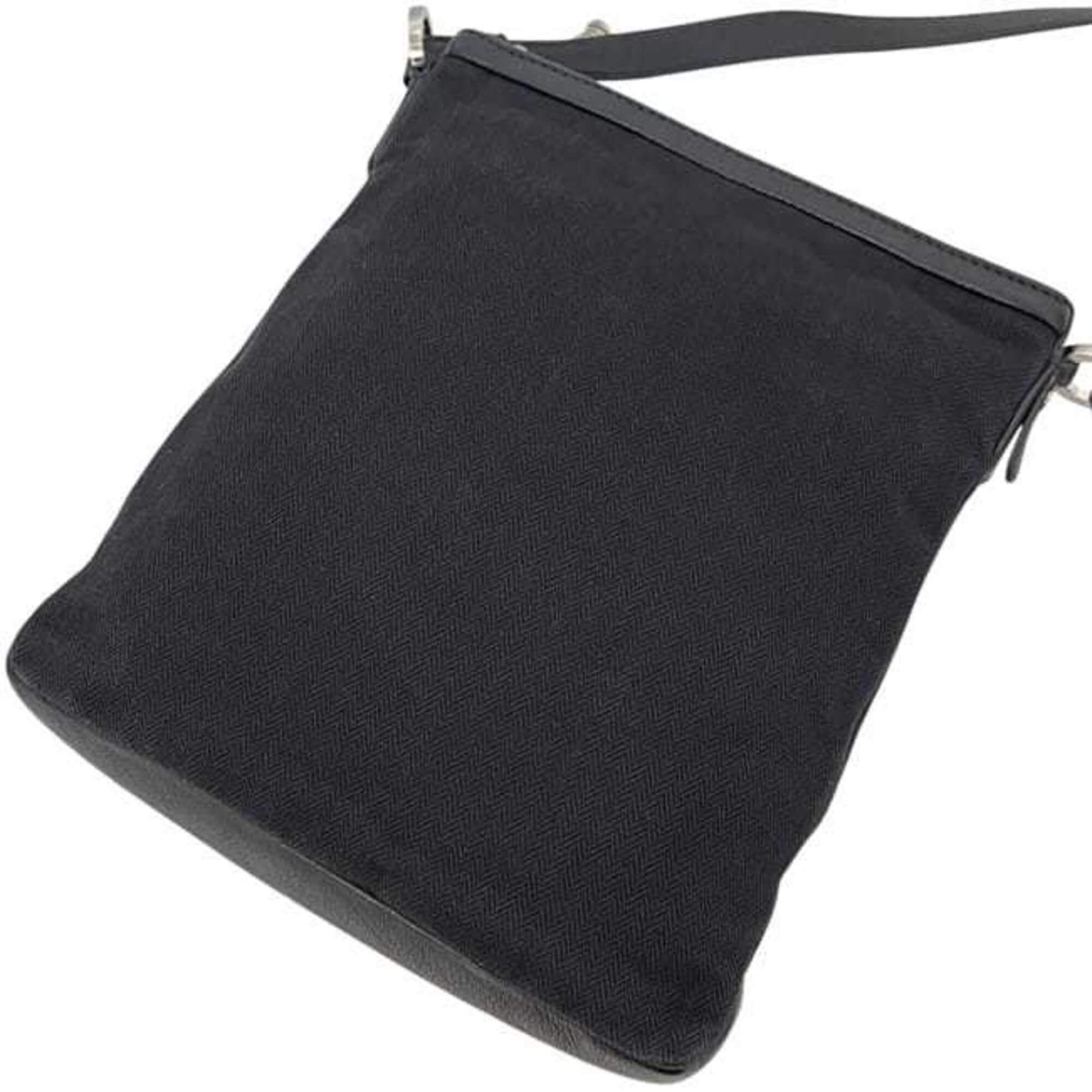 Bvlgari B.Zero1 Black Canvas Leather Shoulder Bag (Pre-Owned)