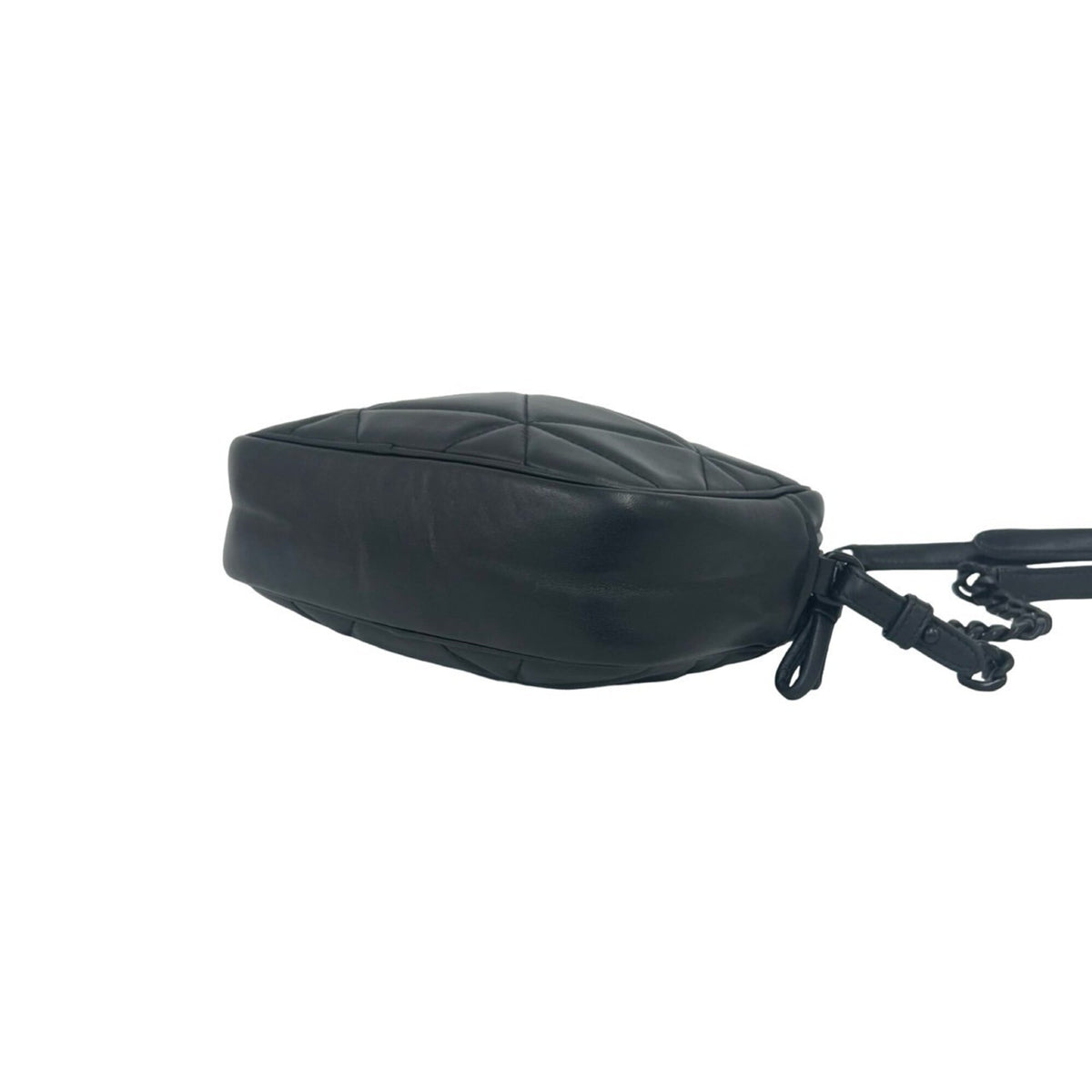 Prada Black Leather Pochette Shoulder Bag (Pre-Owned)
