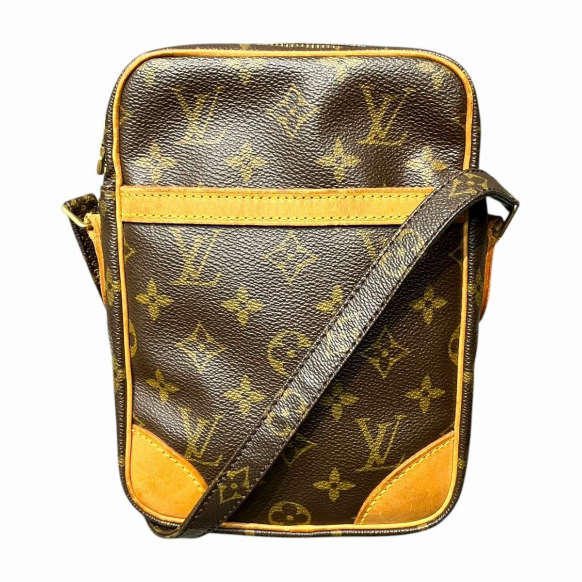 Louis Vuitton Brown Coated Canvas Shoulder Bag (Pre-Owned)