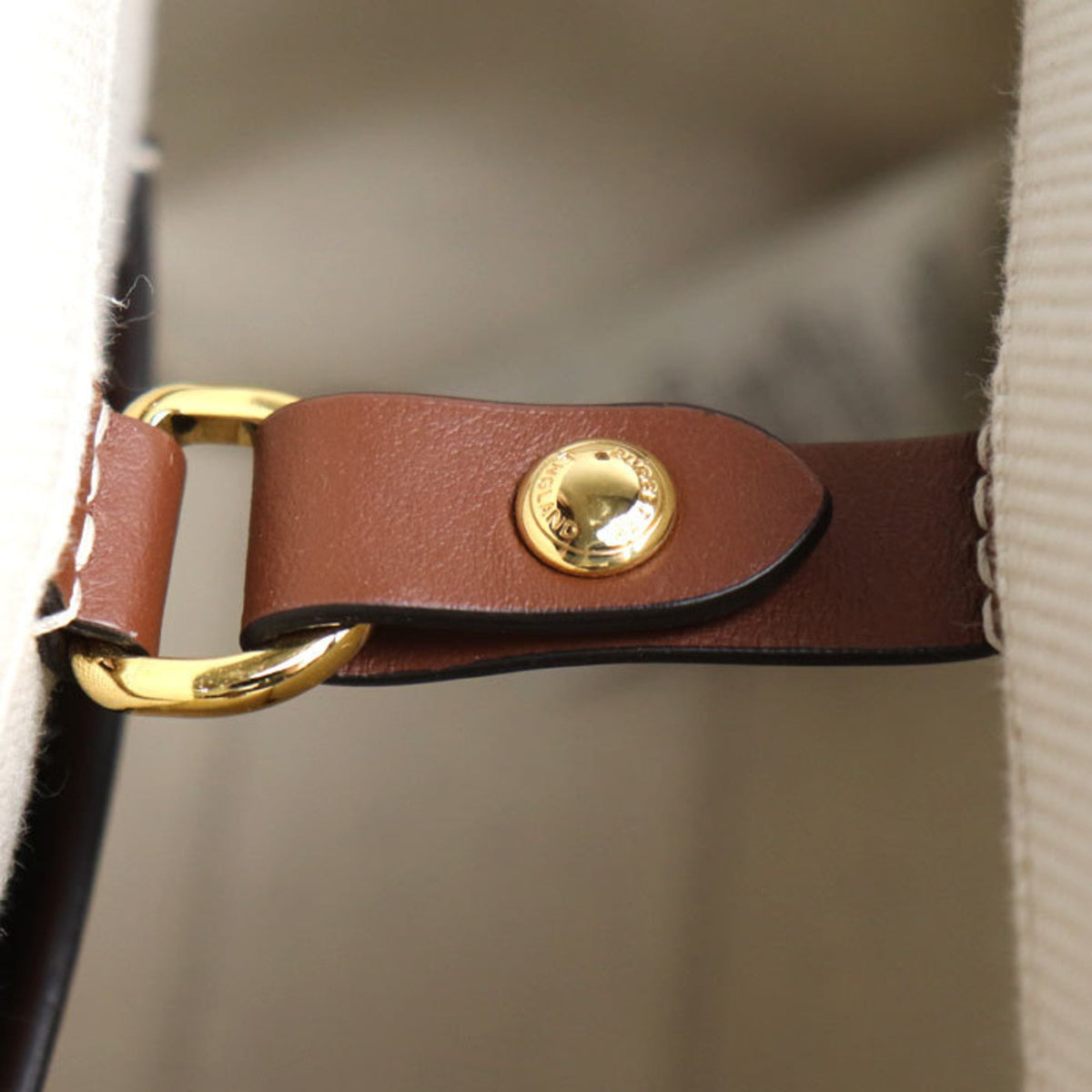 Burberry Brown Canvas Leather Shoulder Bag (Pre-Owned)