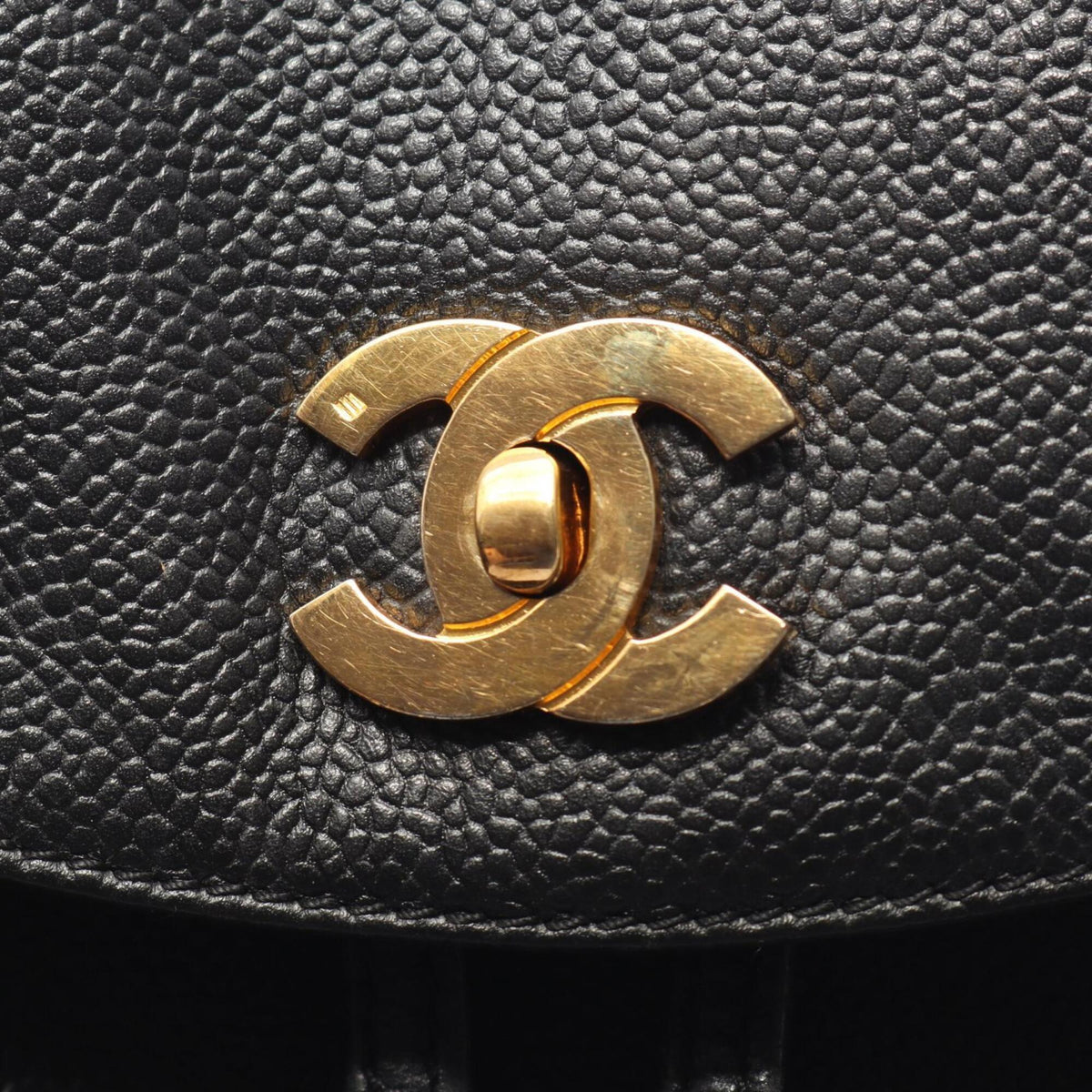 Chanel Black Grained Calfskin Backpack (Pre-Owned)
