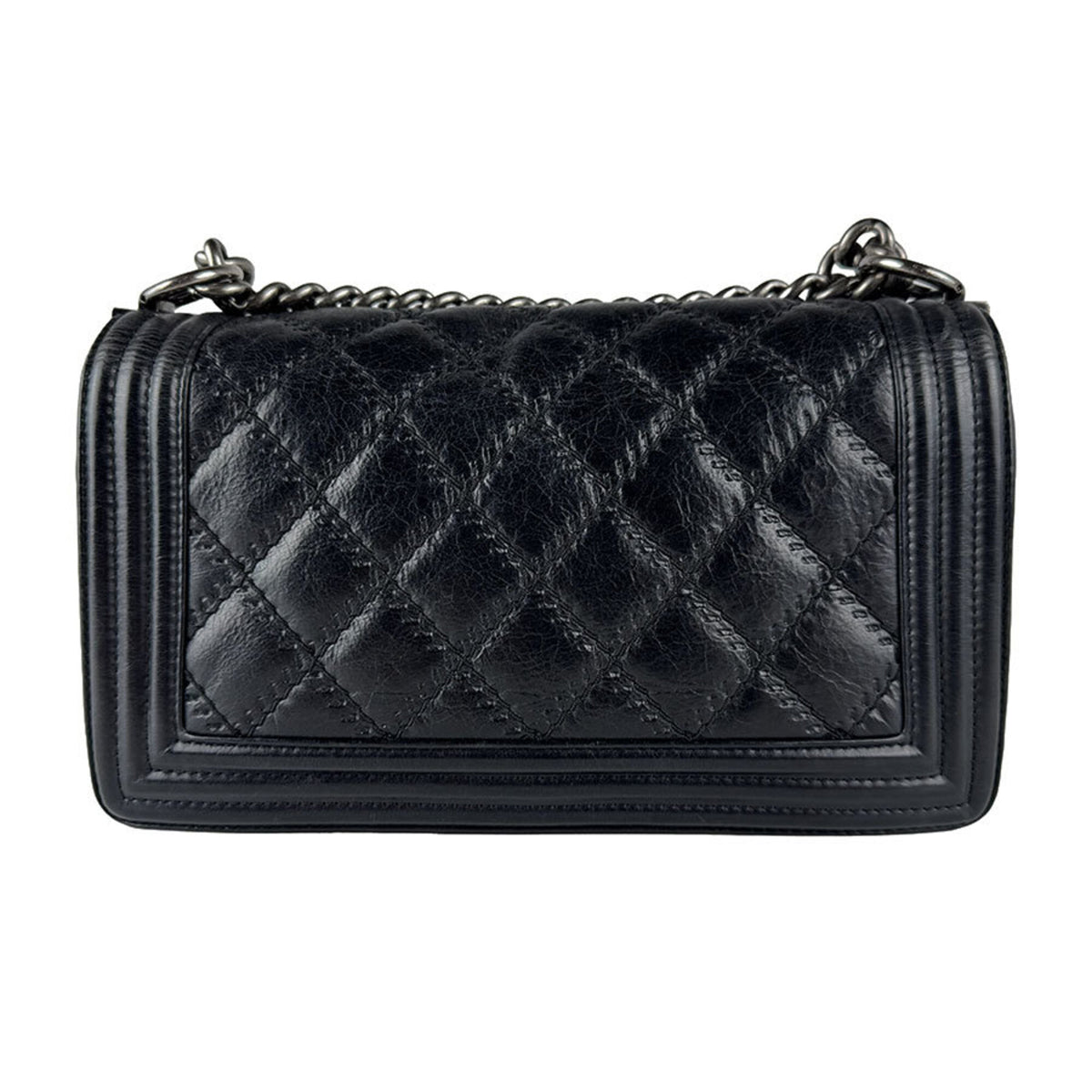 Chanel Black Leather Shoulder Bag (Pre-Owned)