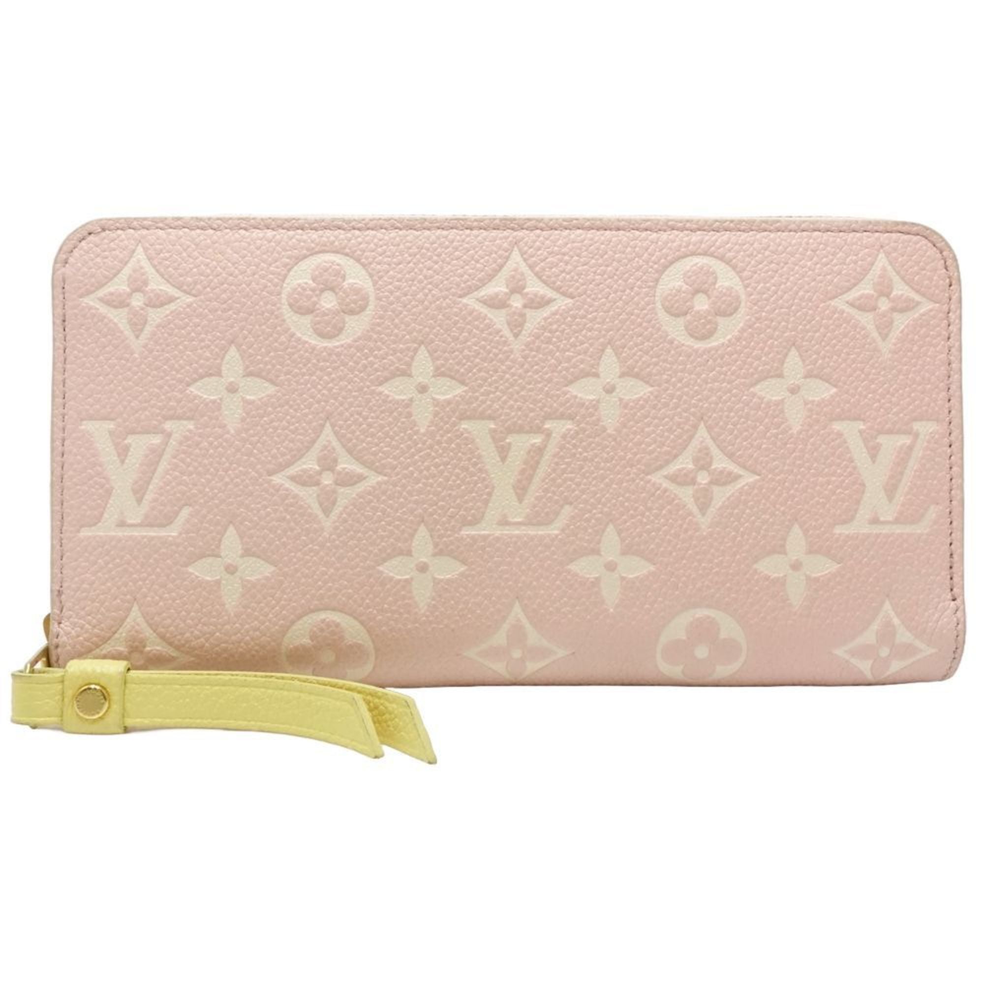 Louis Vuitton Beige Pink Yellow Monogram Empreinte Long Wallet (Bi-Fold) (Pre-Owned)