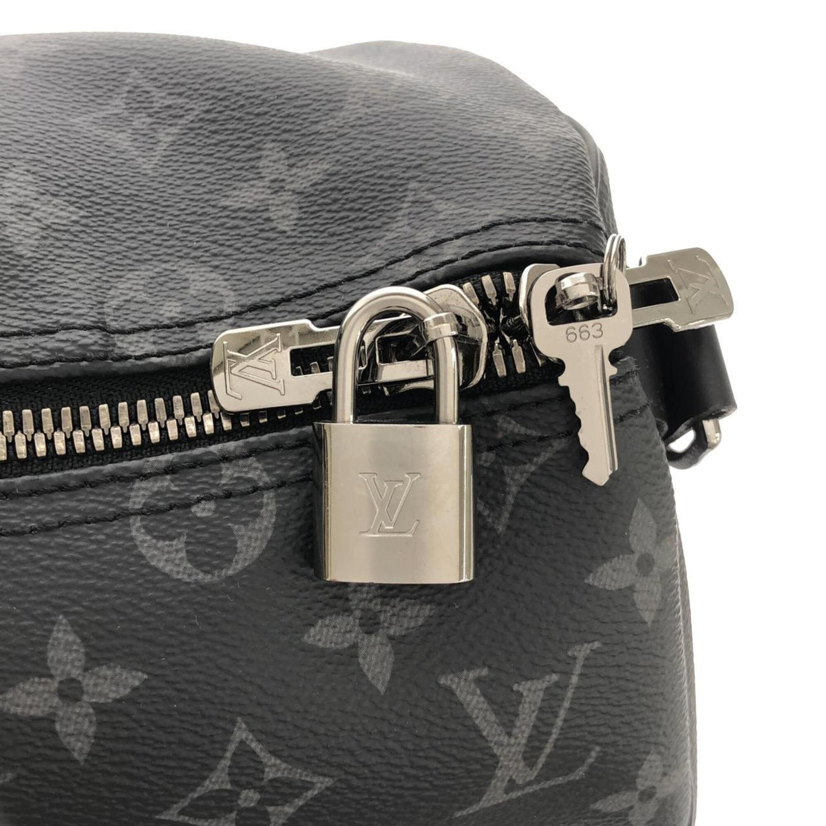 Louis Vuitton Black Monogram Eclipse Coated Canvas Boston Bag (Pre-Owned)
