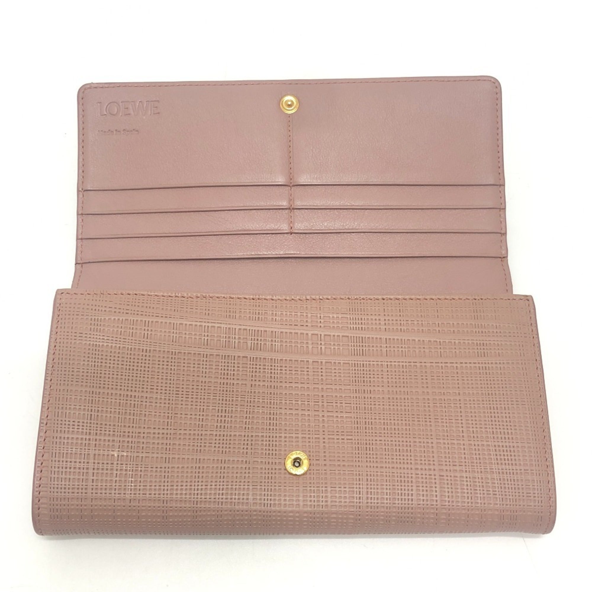 Loewe Beige Canvas Long Wallet (Bi-Fold) (Pre-Owned)