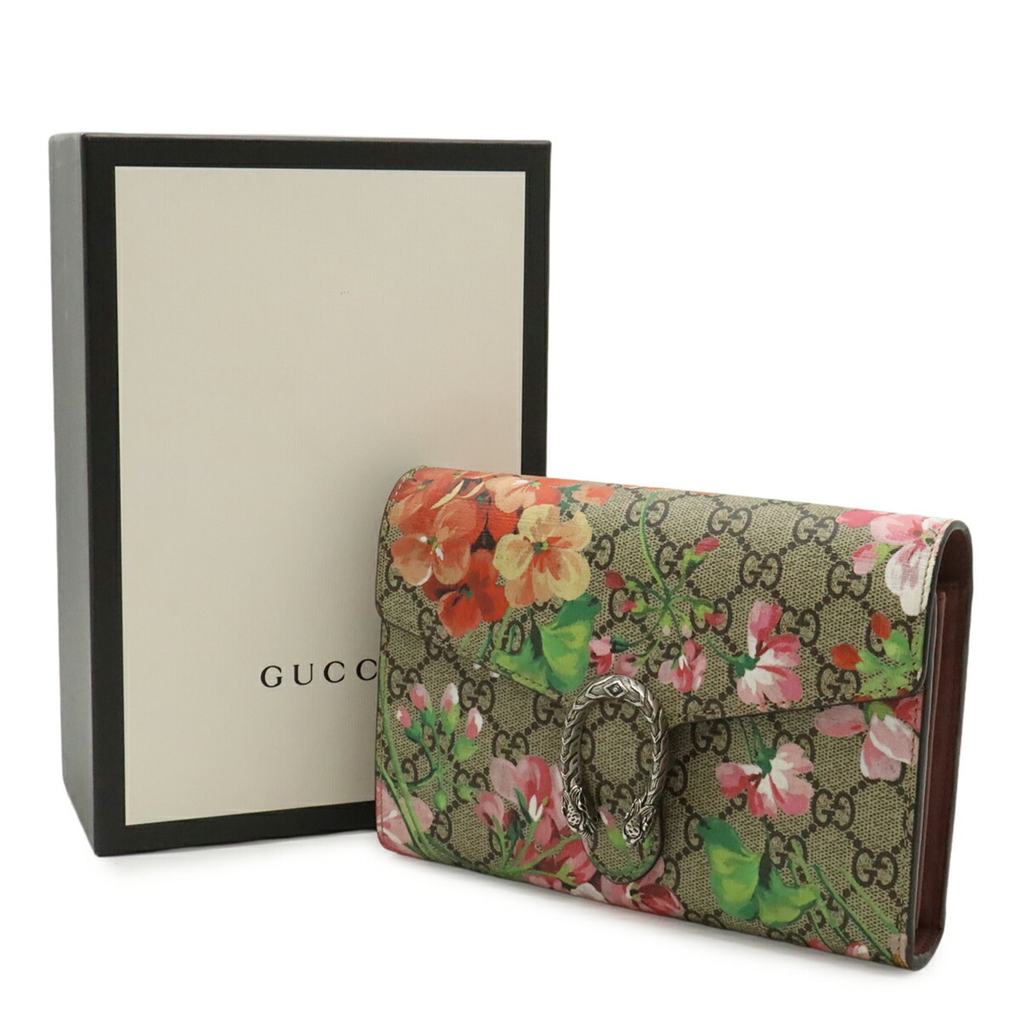 Gucci Beige Coated Canvas Leather Clutch Bag Pochette Shoulder Bag (Pre-Owned)