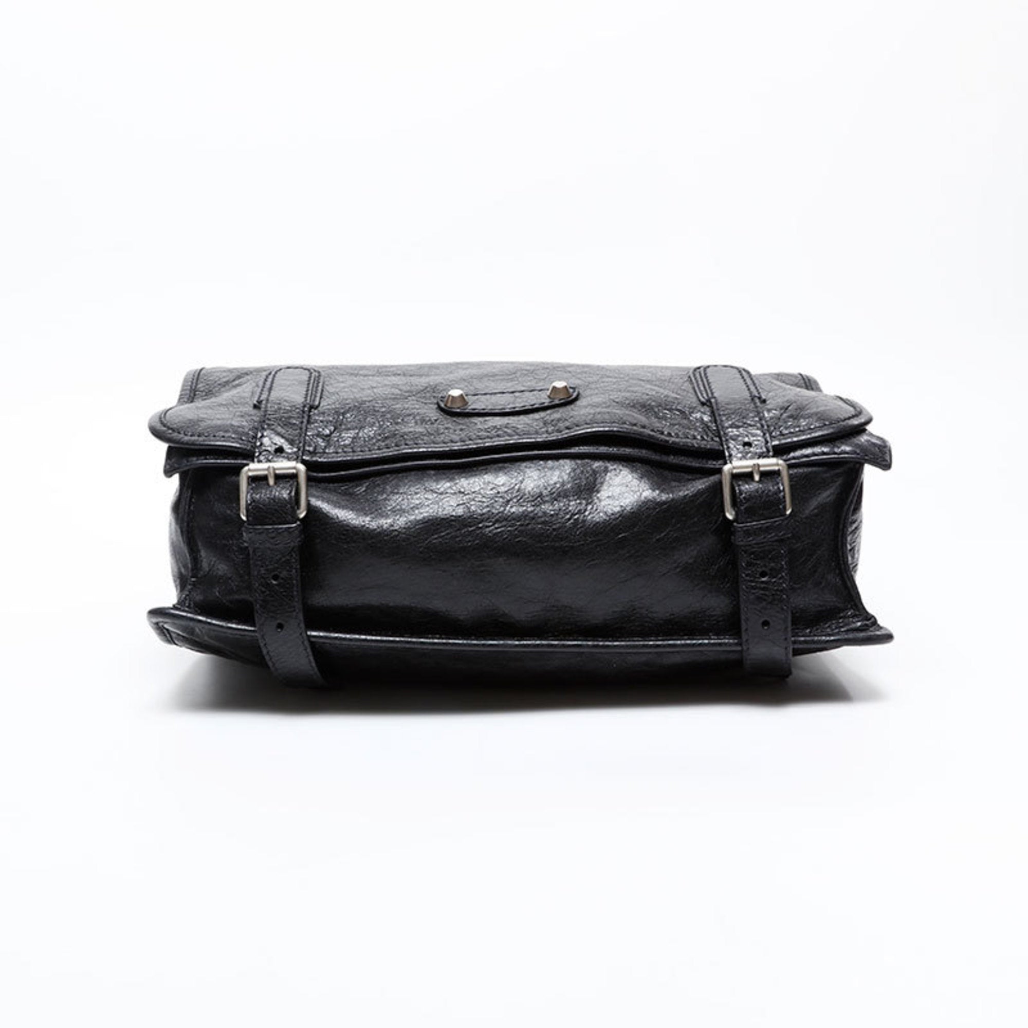 Balenciaga Black Leather Shoulder Bag (Pre-Owned)