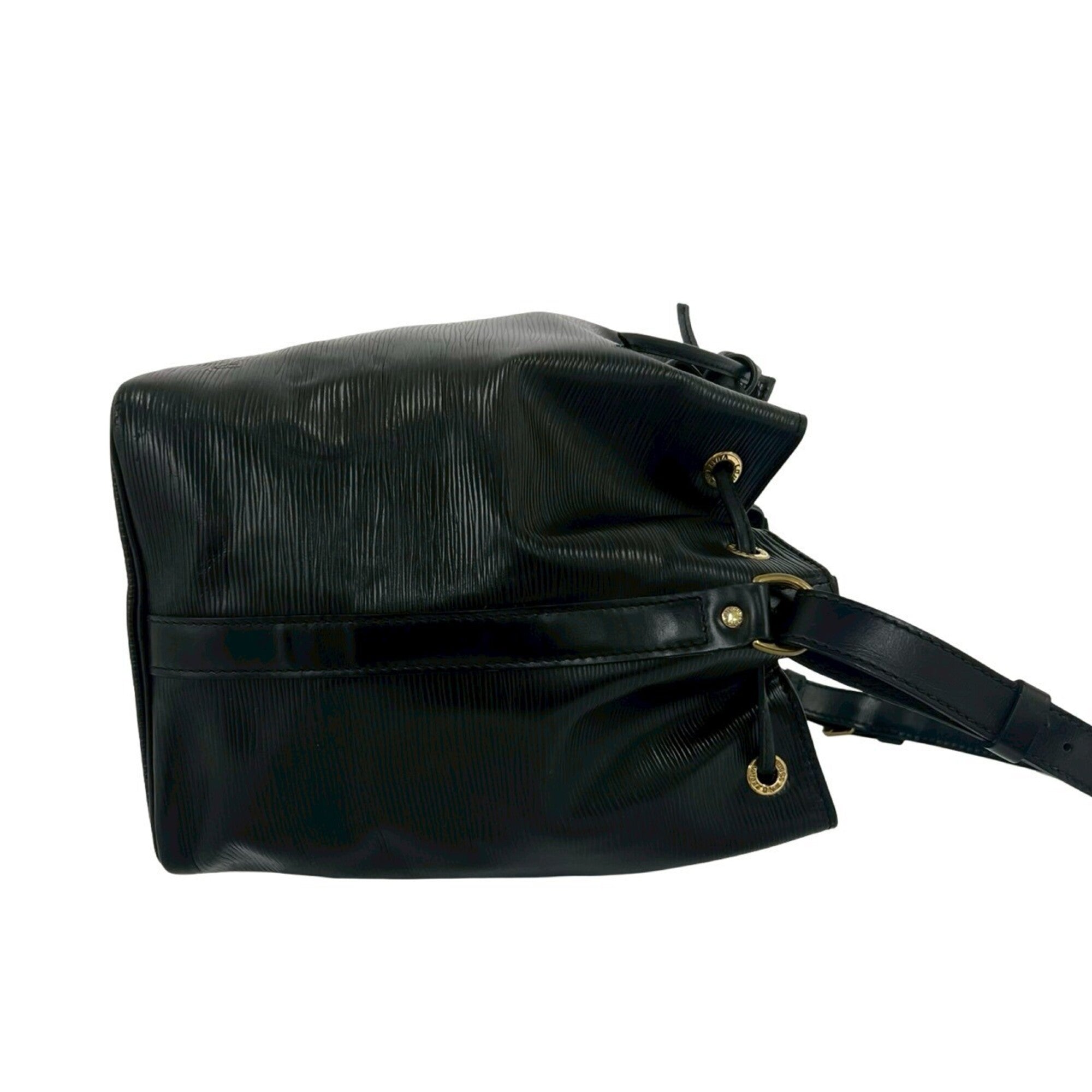 Louis Vuitton Black Leather Handbag Pochette Shoulder Bag (Pre-Owned)