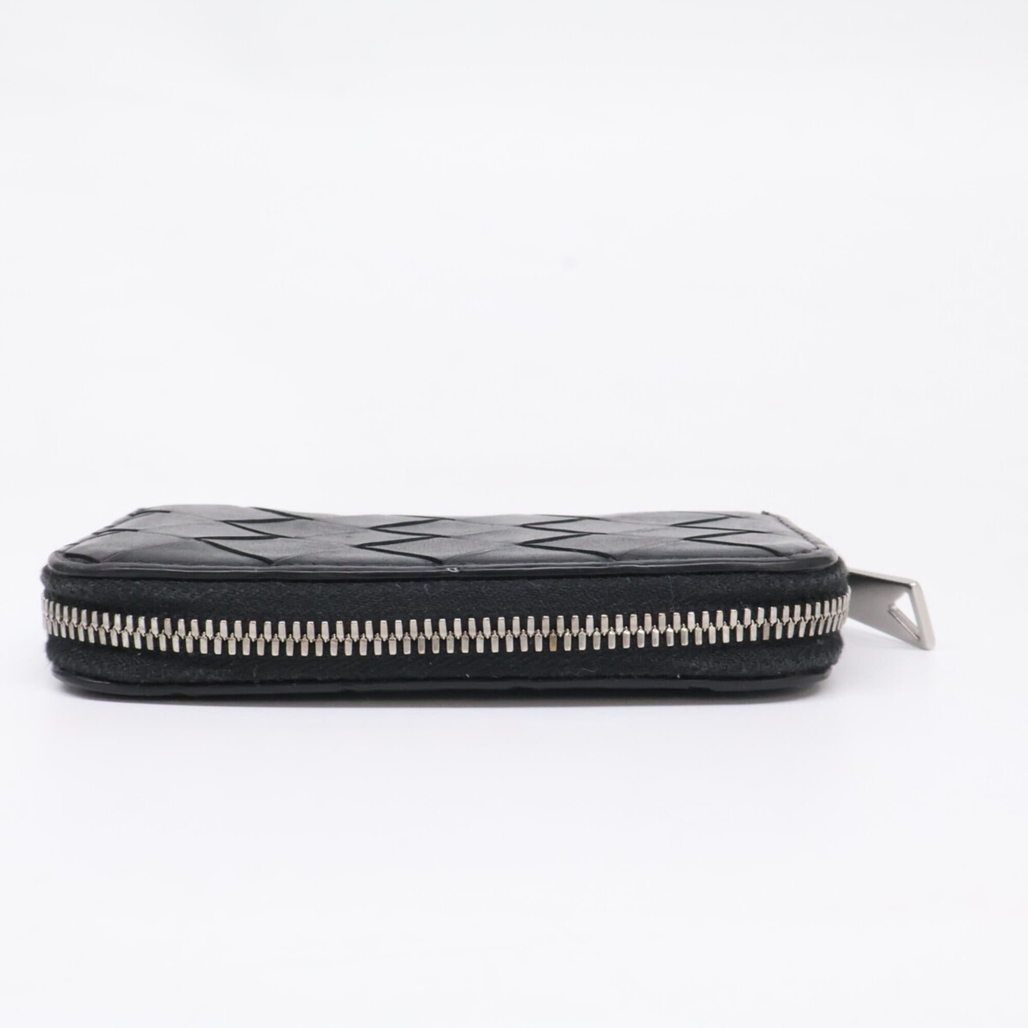 Bottega Veneta Black Leather Long Wallet (Bi-Fold) (Pre-Owned)