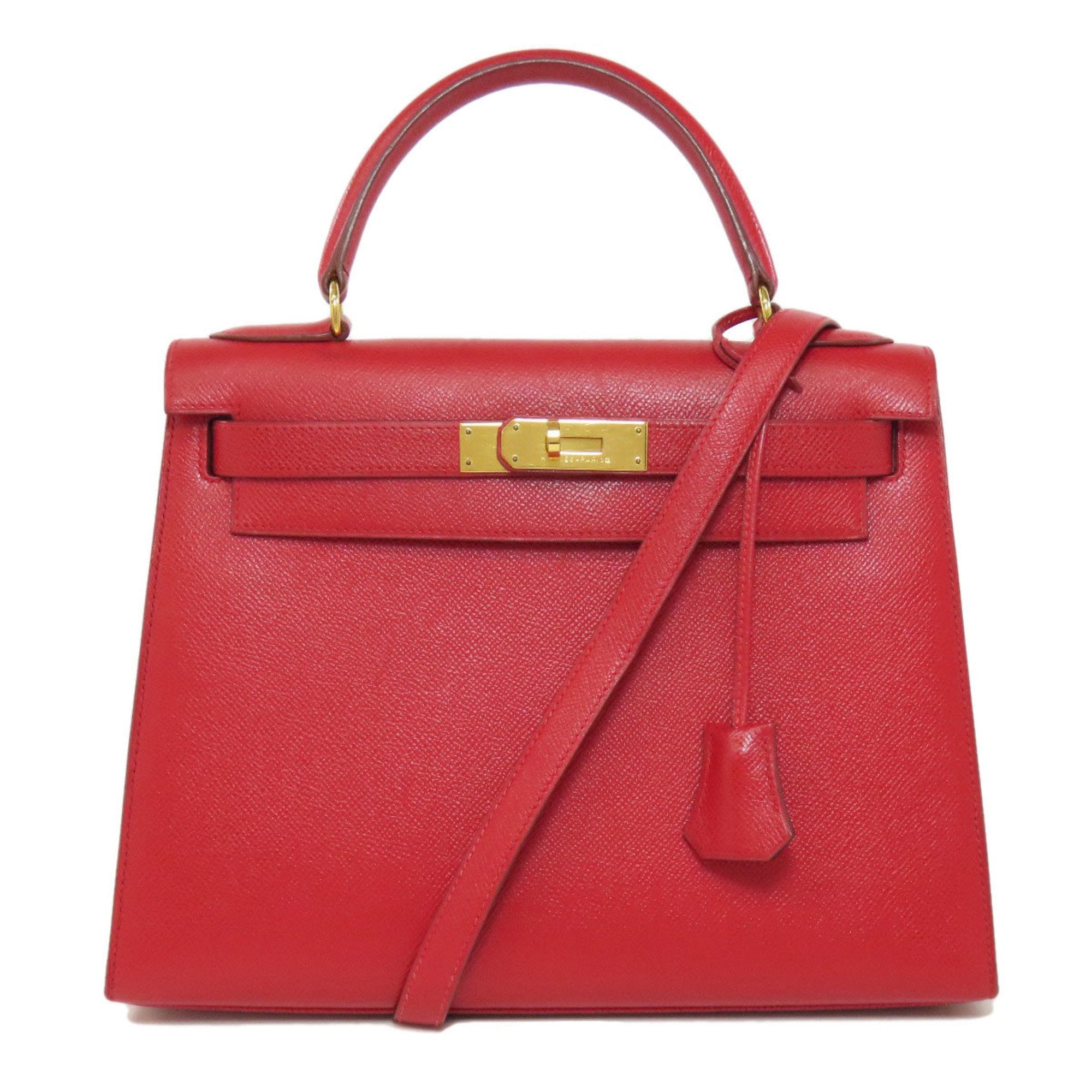 Hermes Red Color Epsom Leather Handbag (Pre-Owned)