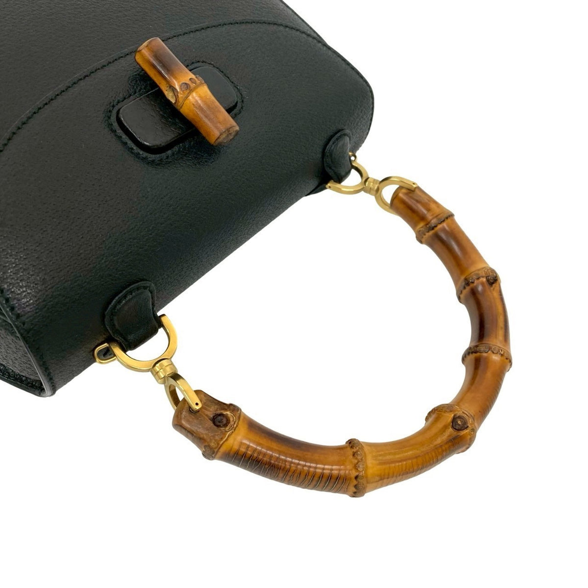 Gucci Black Leather Handbag (Pre-Owned)