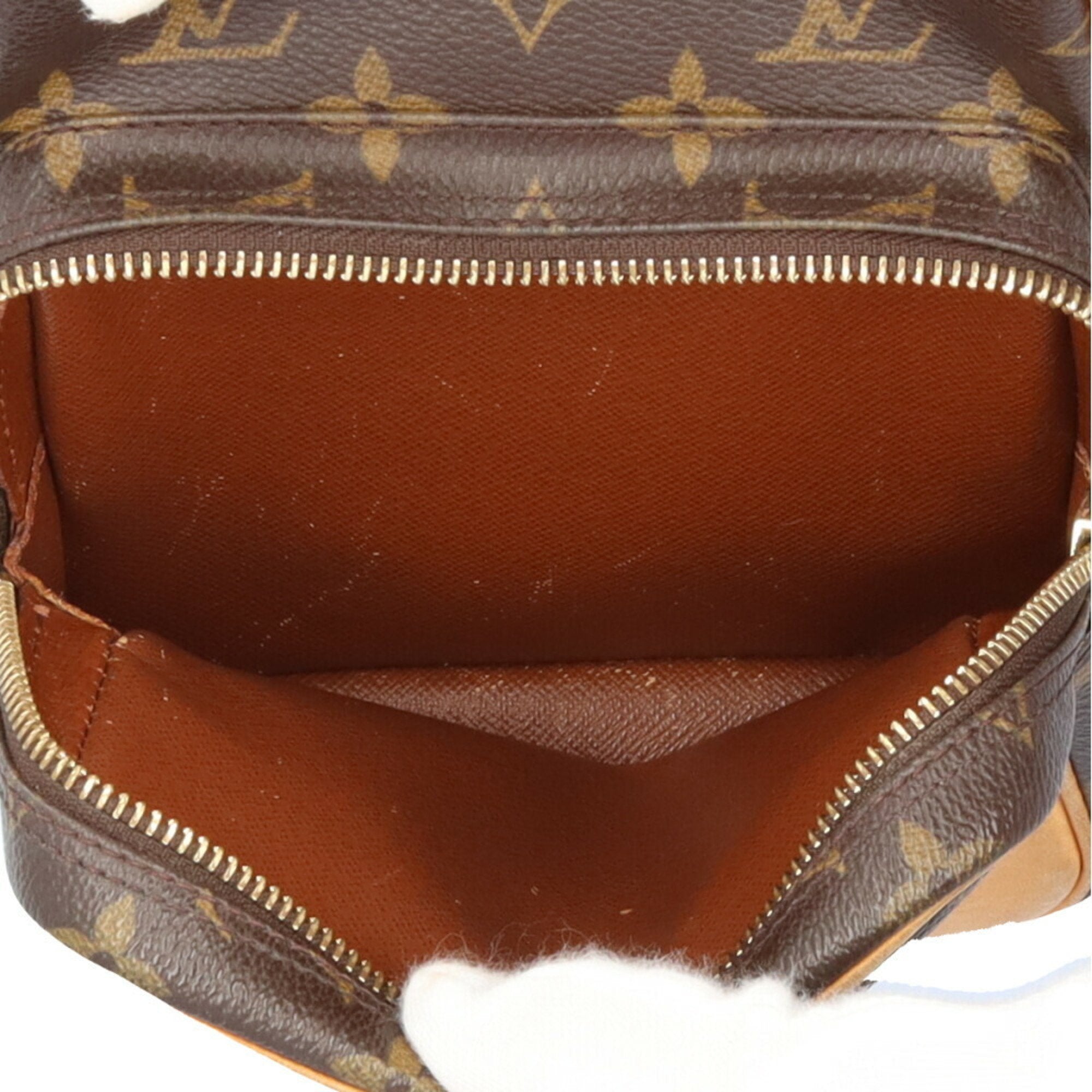 Louis Vuitton Brown Monogram Canvas Shoulder Bag (Pre-Owned)