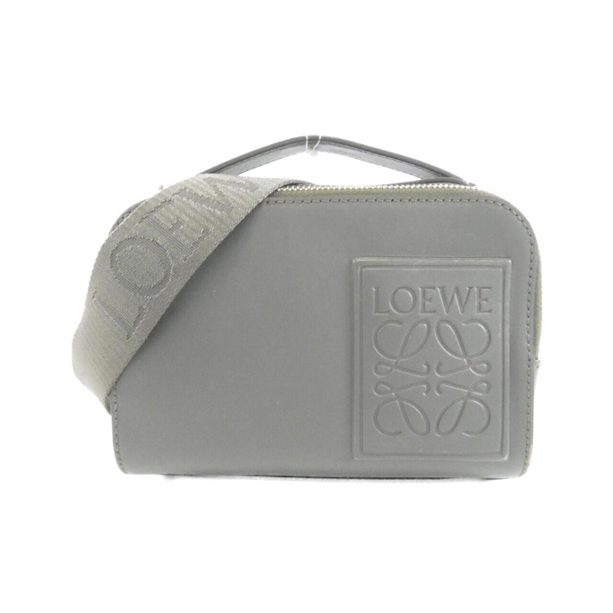 Loewe Green Khaki Leather Handbag Shoulder Bag Sling Bag (Pre-Owned)