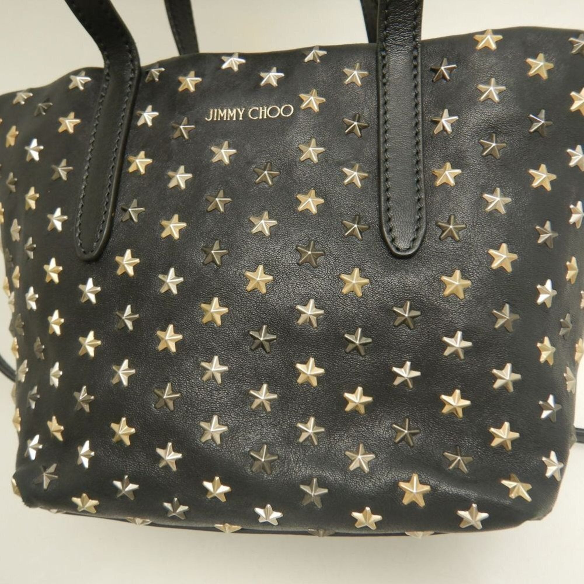 Jimmy Choo Black Leather Handbag (Pre-Owned)