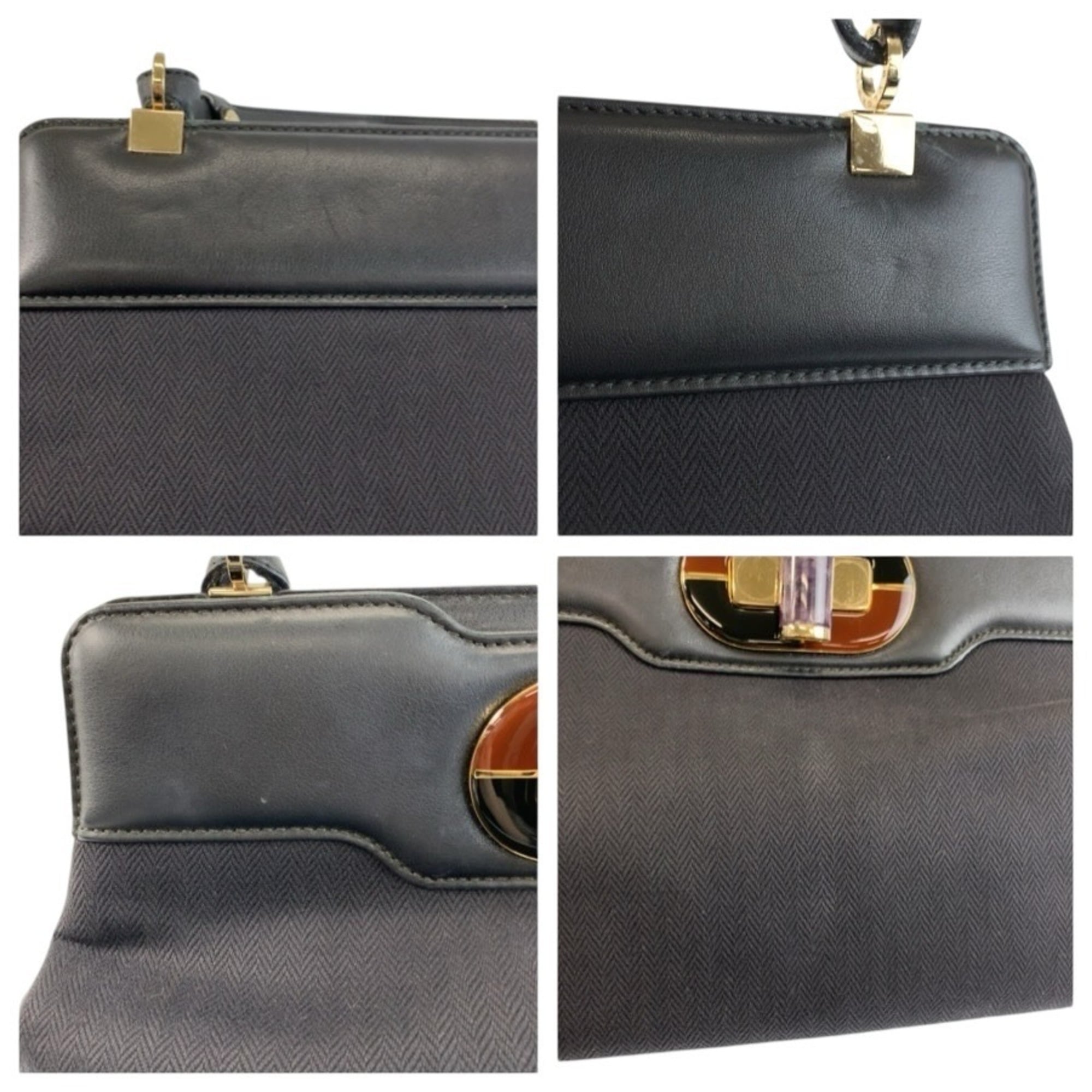 Bvlgari Black Leather Handbag (Pre-Owned)