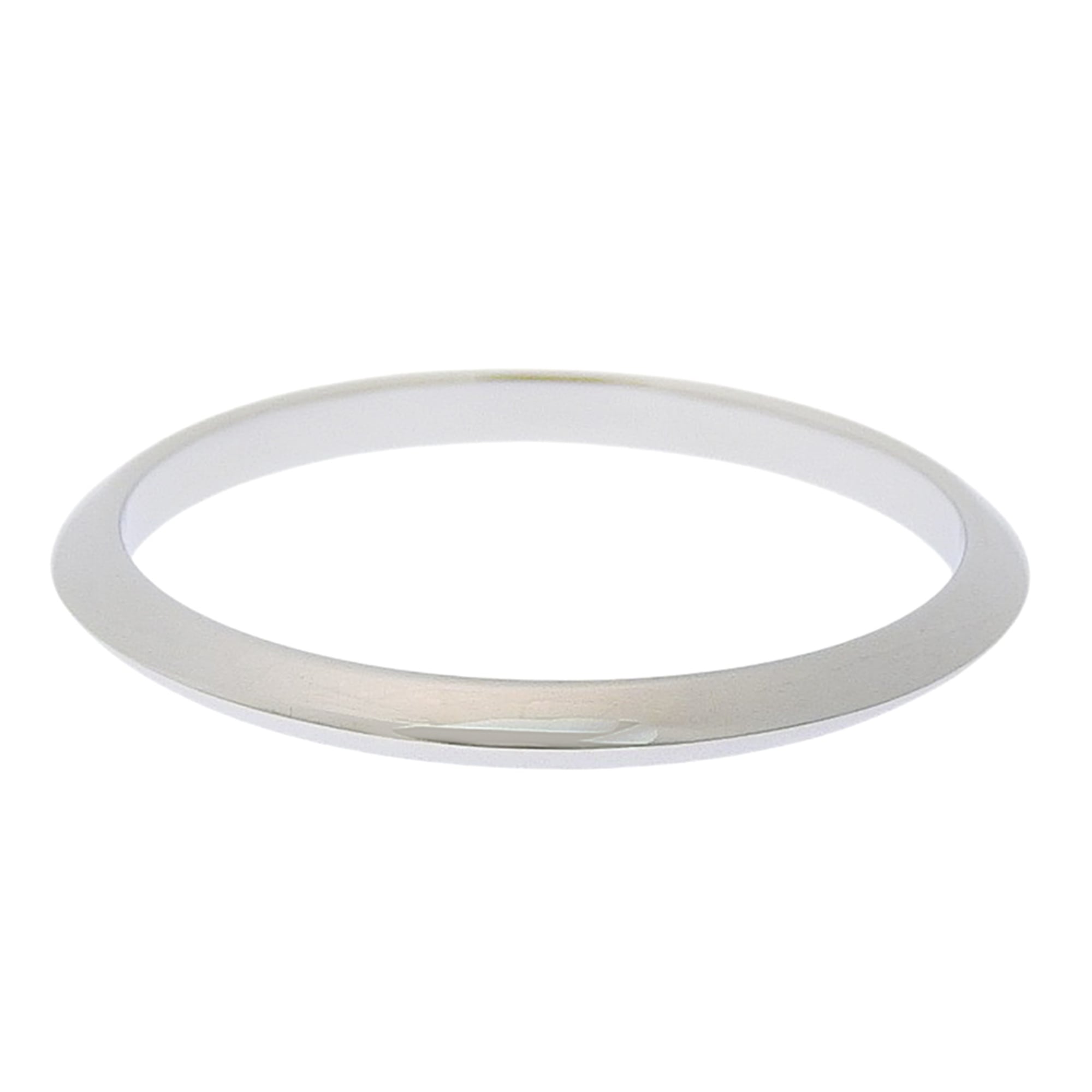 Tiffany Platinum Platinum 950 Band Ring (Pre-Owned)