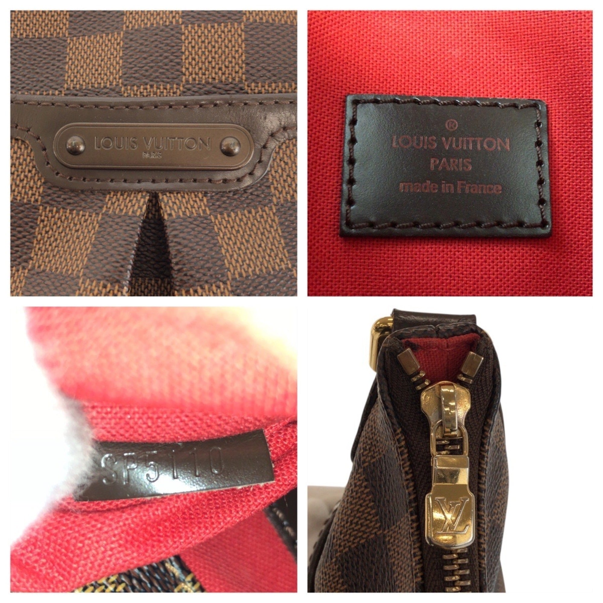 Louis Vuitton Brown Damier Canvas Pvc Leather Messenger Bag Shoulder Bag (Pre-Owned)