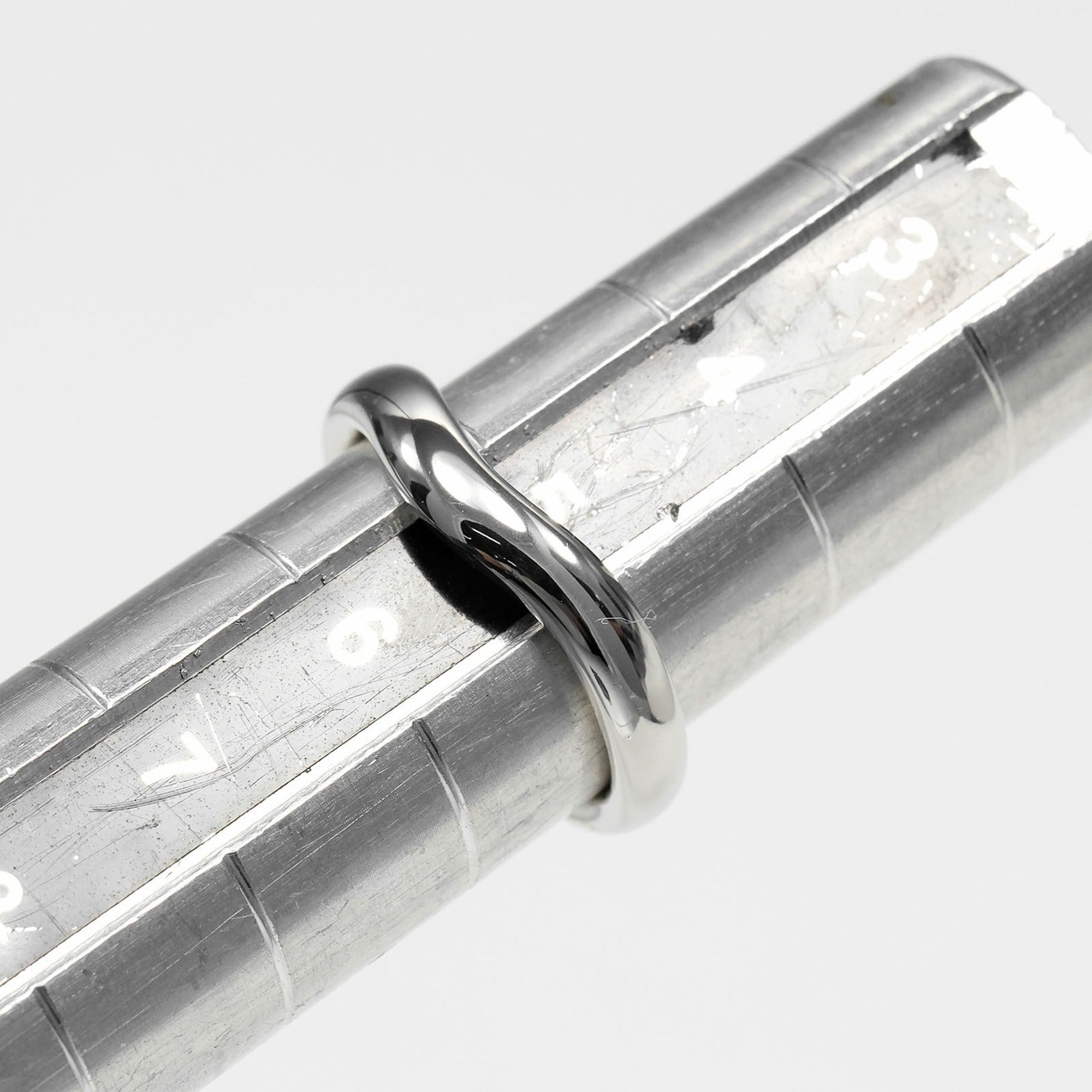 Tiffany Platinum Platinum 950 Band Ring (Pre-Owned)