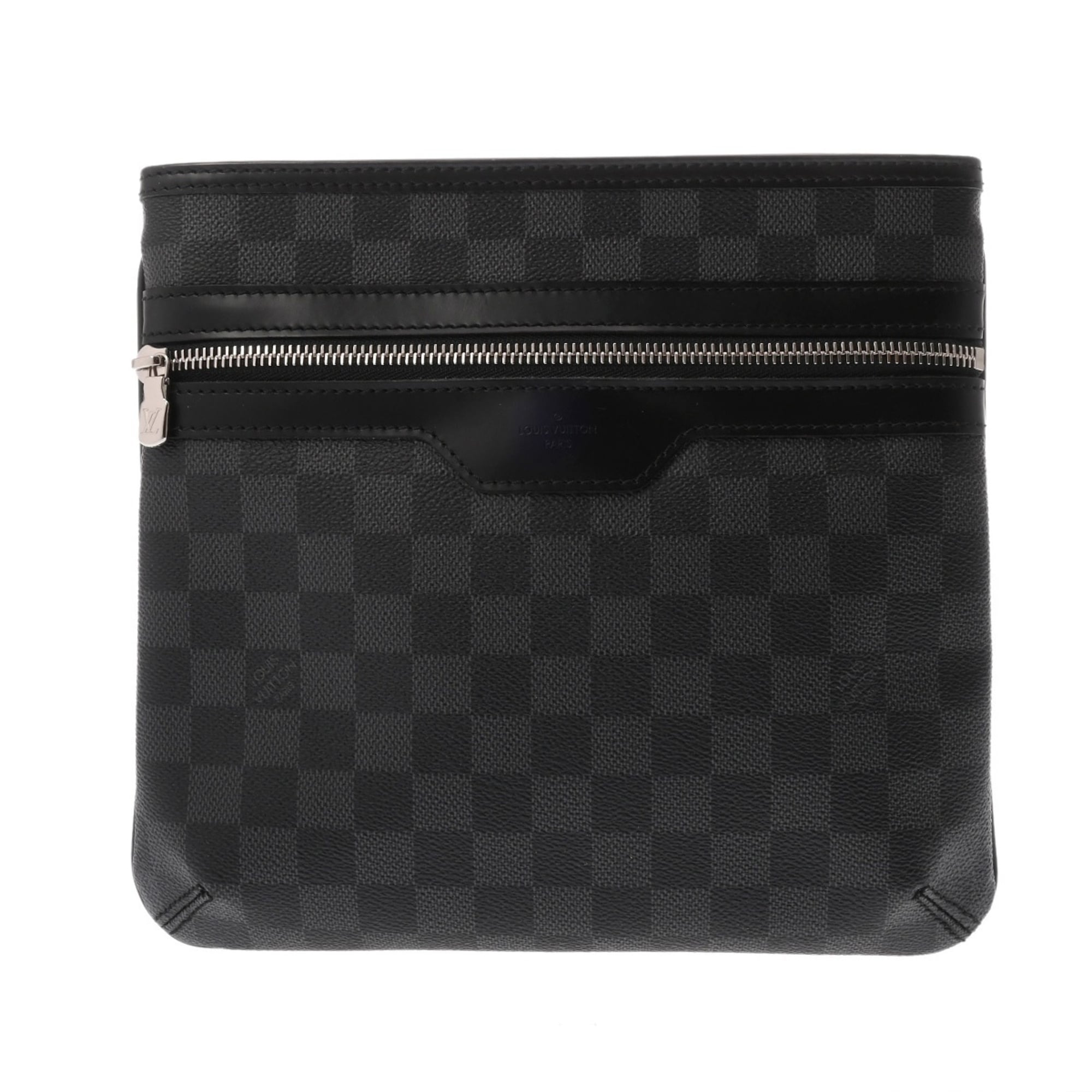 Louis Vuitton Damier Graphite Black Gray Damier Graphite Shoulder Bag (Pre-Owned)
