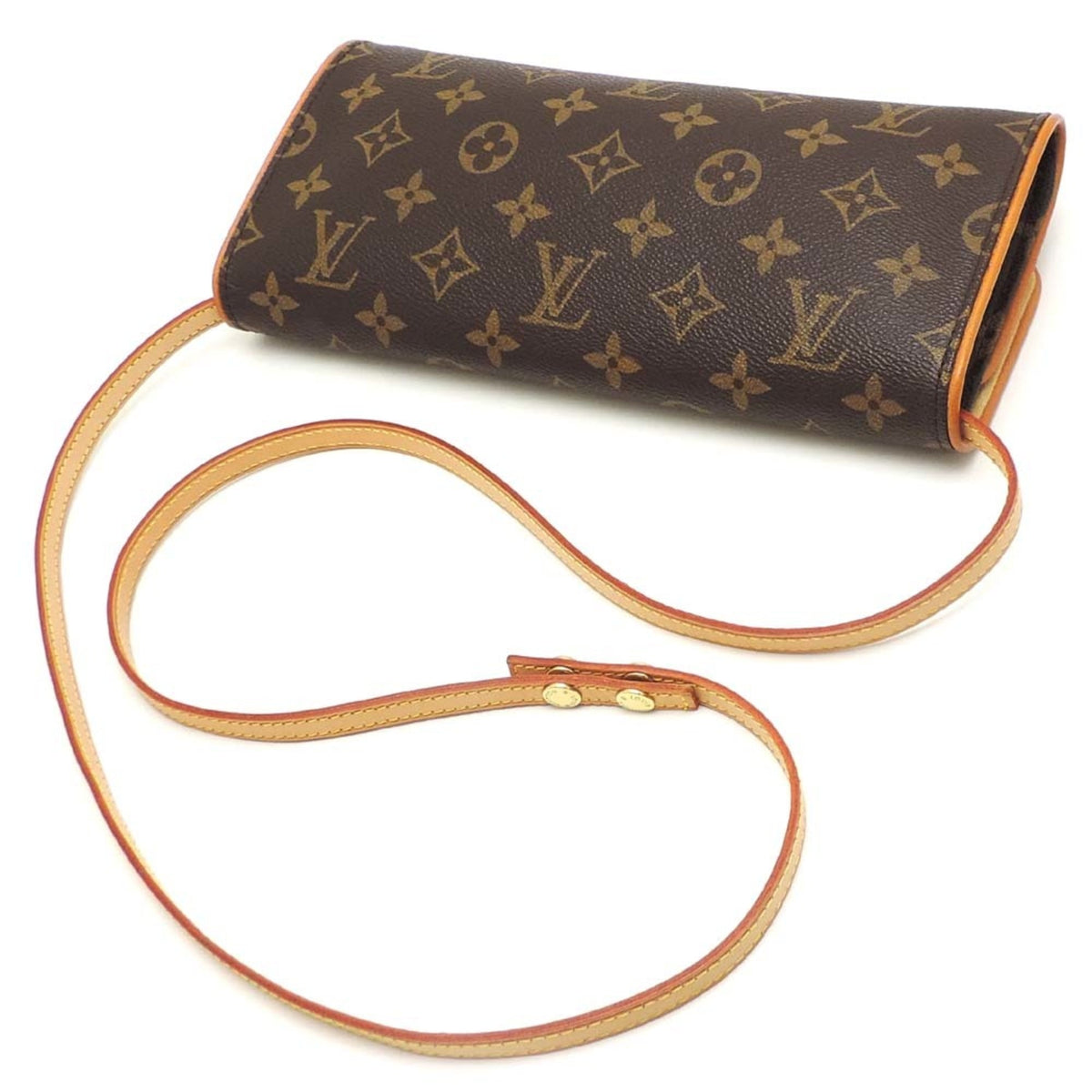 Louis Vuitton Brown Monogram Pochette Shoulder Bag (Pre-Owned)