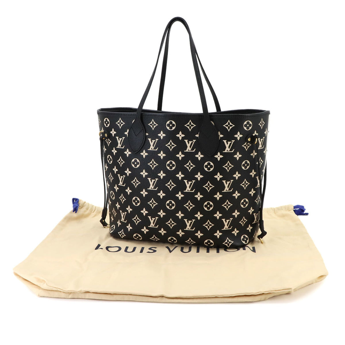 Louis Vuitton Black White Monogram Empreinte Leather Handbag Pouch Tote Bag (Pre-Owned)