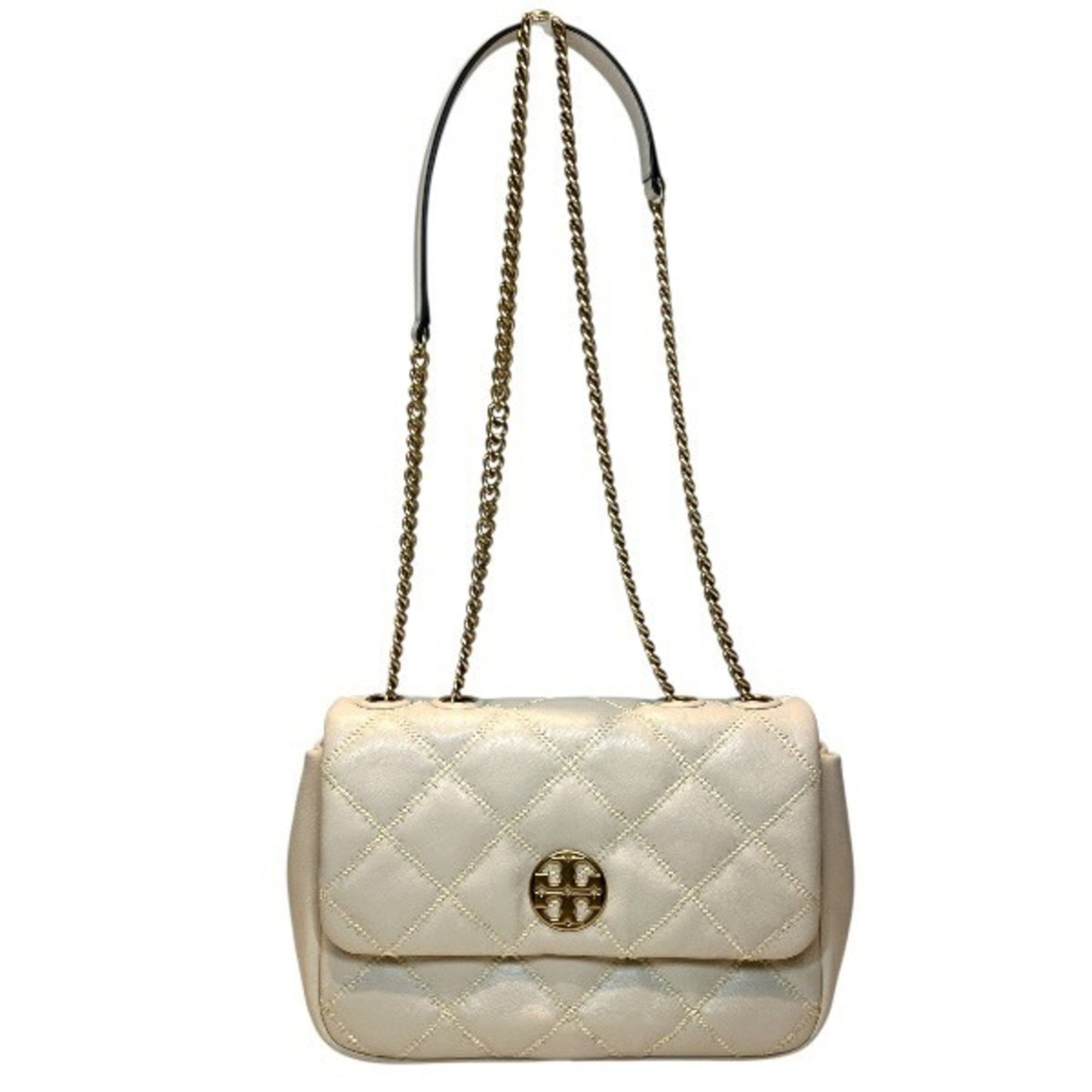 Tory Burch Ivory Ivory Handbag Shoulder Bag (Pre-Owned)