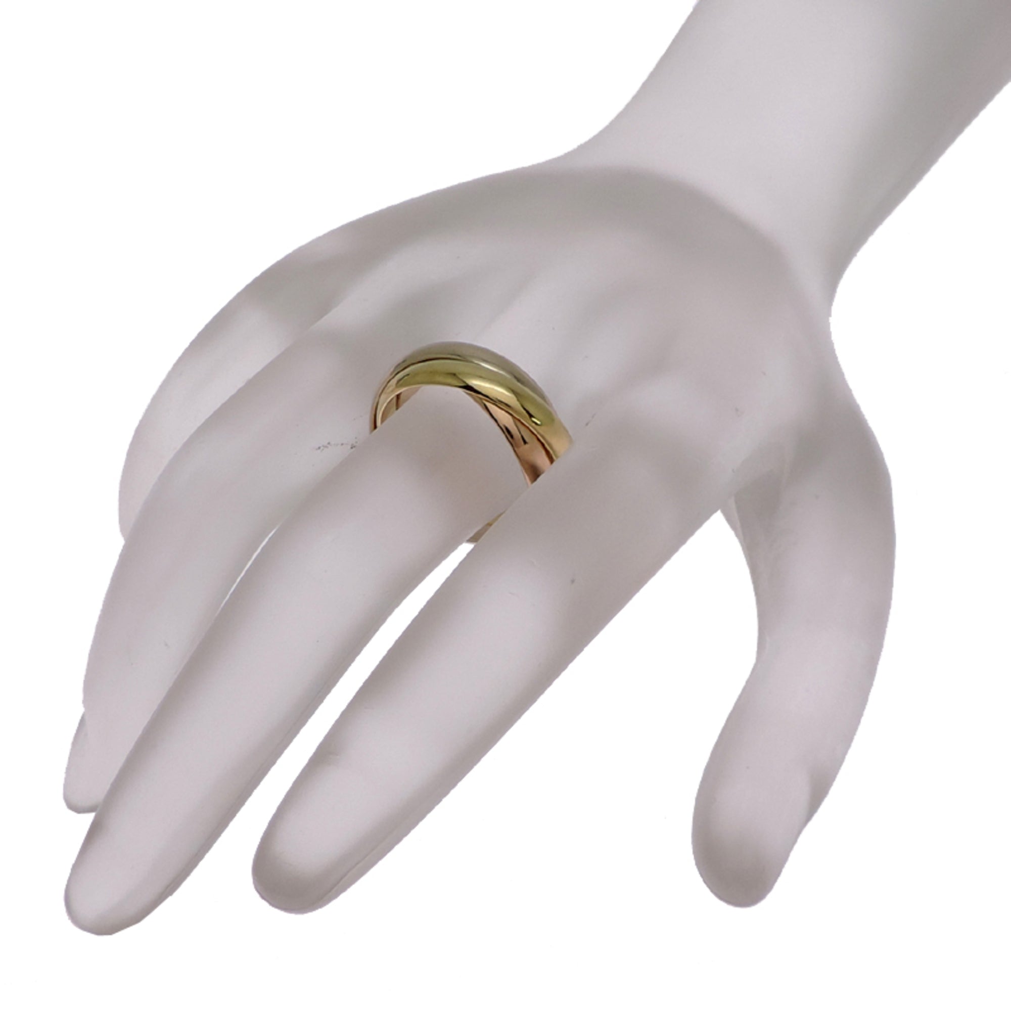 Cartier Gold Silver Pink Yellow Gold (18K) Pink Gold (18K) White Gold (18K) Band Ring (Pre-Owned)