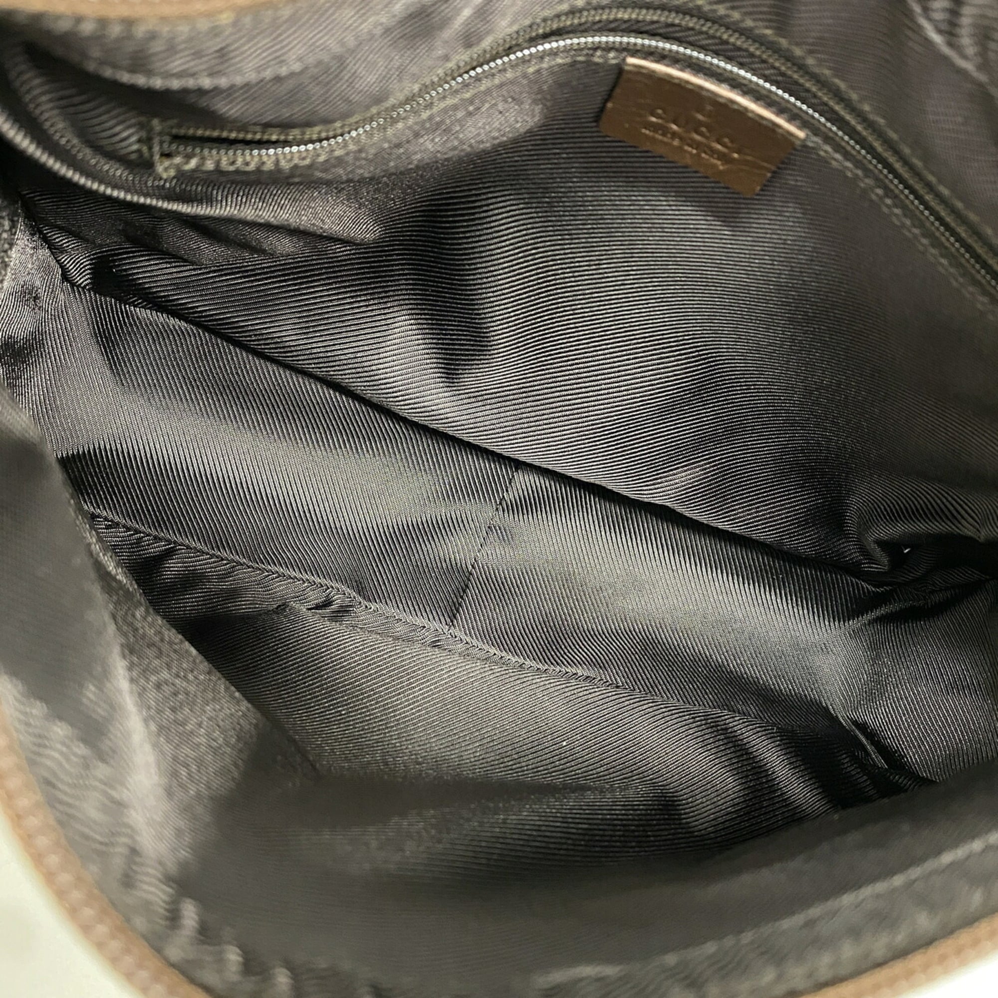 Gucci Beige Canvas Shoulder Bag (Pre-Owned)