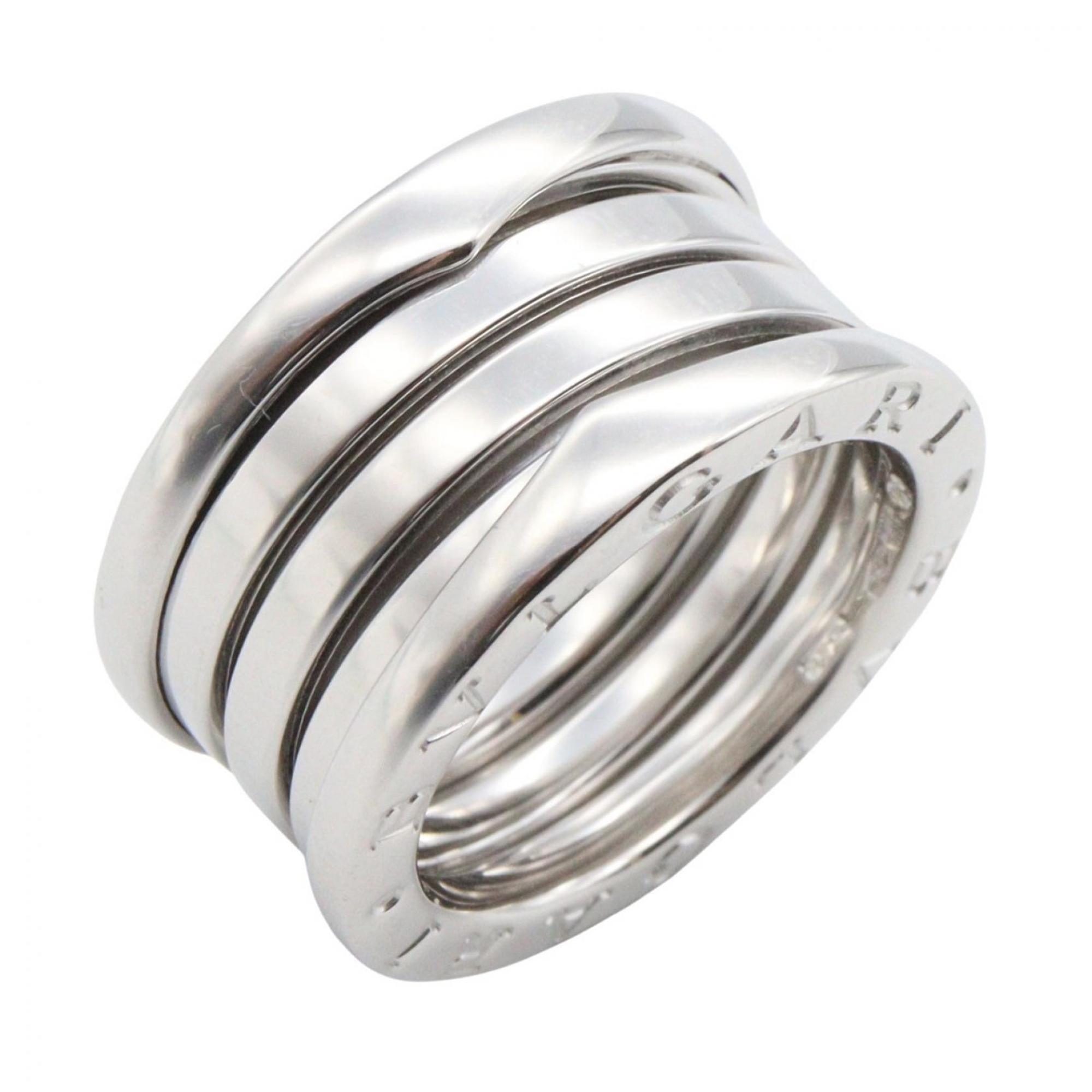 Bvlgari Silver White Gold (18K) Band Ring (Pre-Owned)