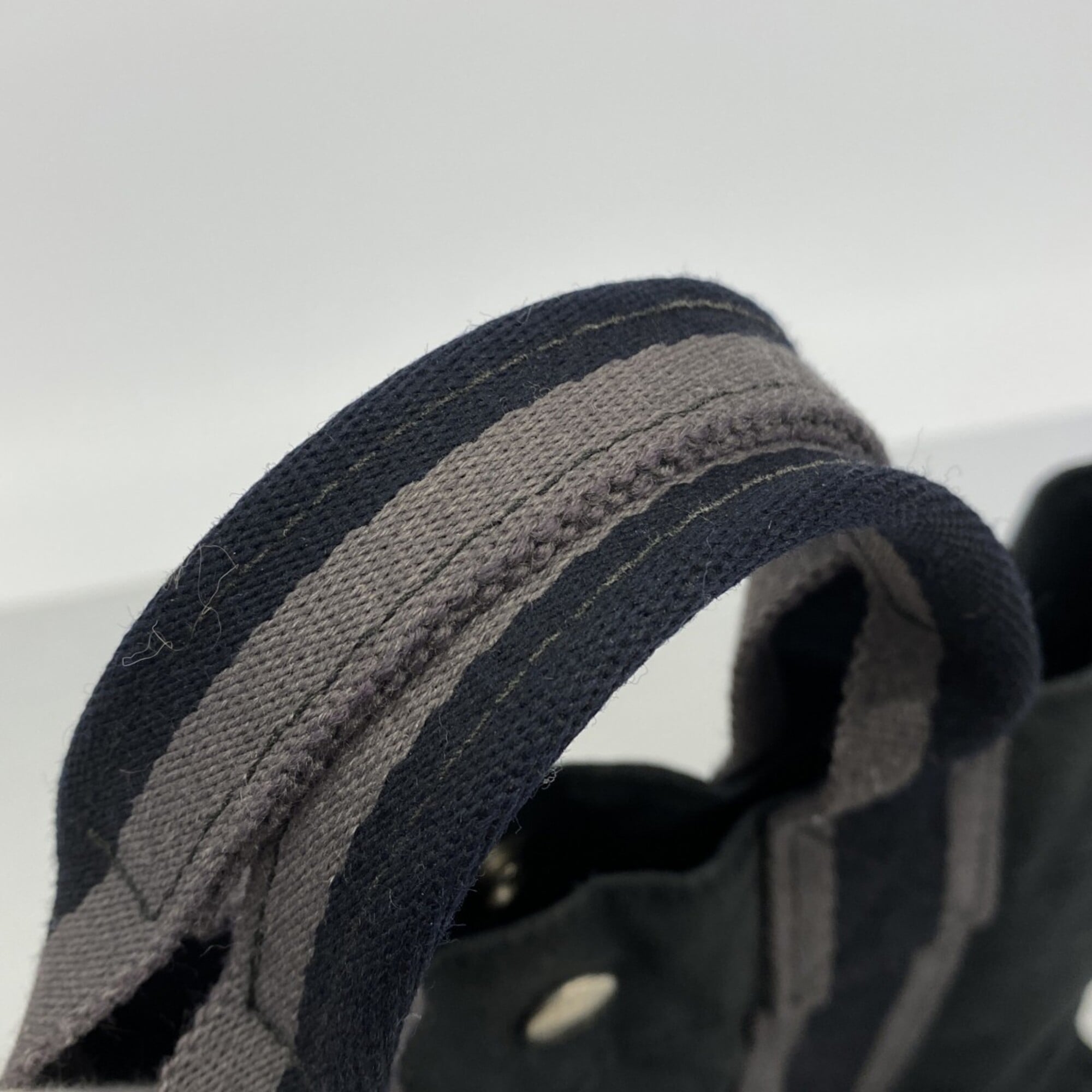 Hermes Black Canvas Handbag (Pre-Owned)