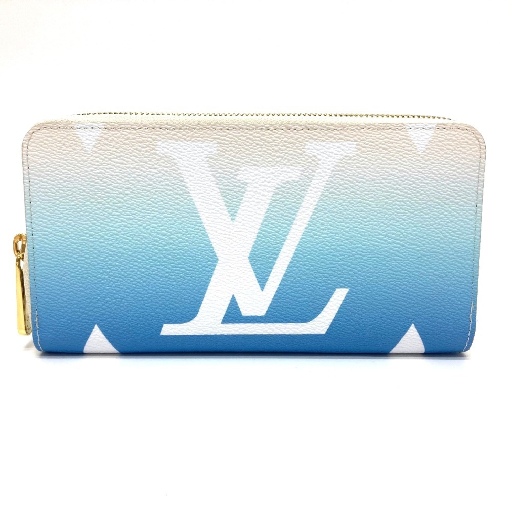 Louis Vuitton Monogram Blue Monogram Long Wallet (Bi-Fold) (Pre-Owned)