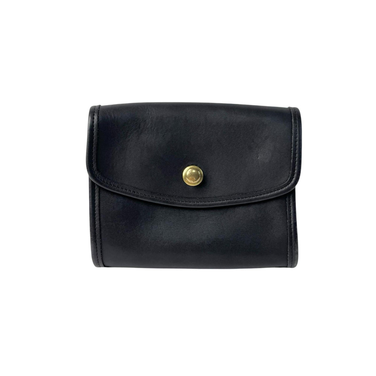 Coach Black Leather Shoulder Bag (Pre-Owned)