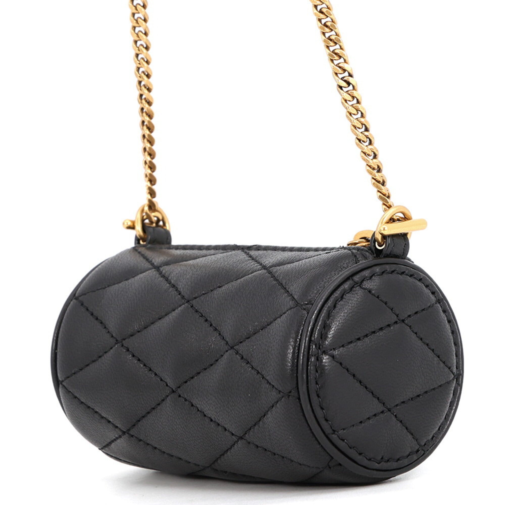 Yves Saint Laurent Black Leather Handbag Shoulder Bag (Pre-Owned)
