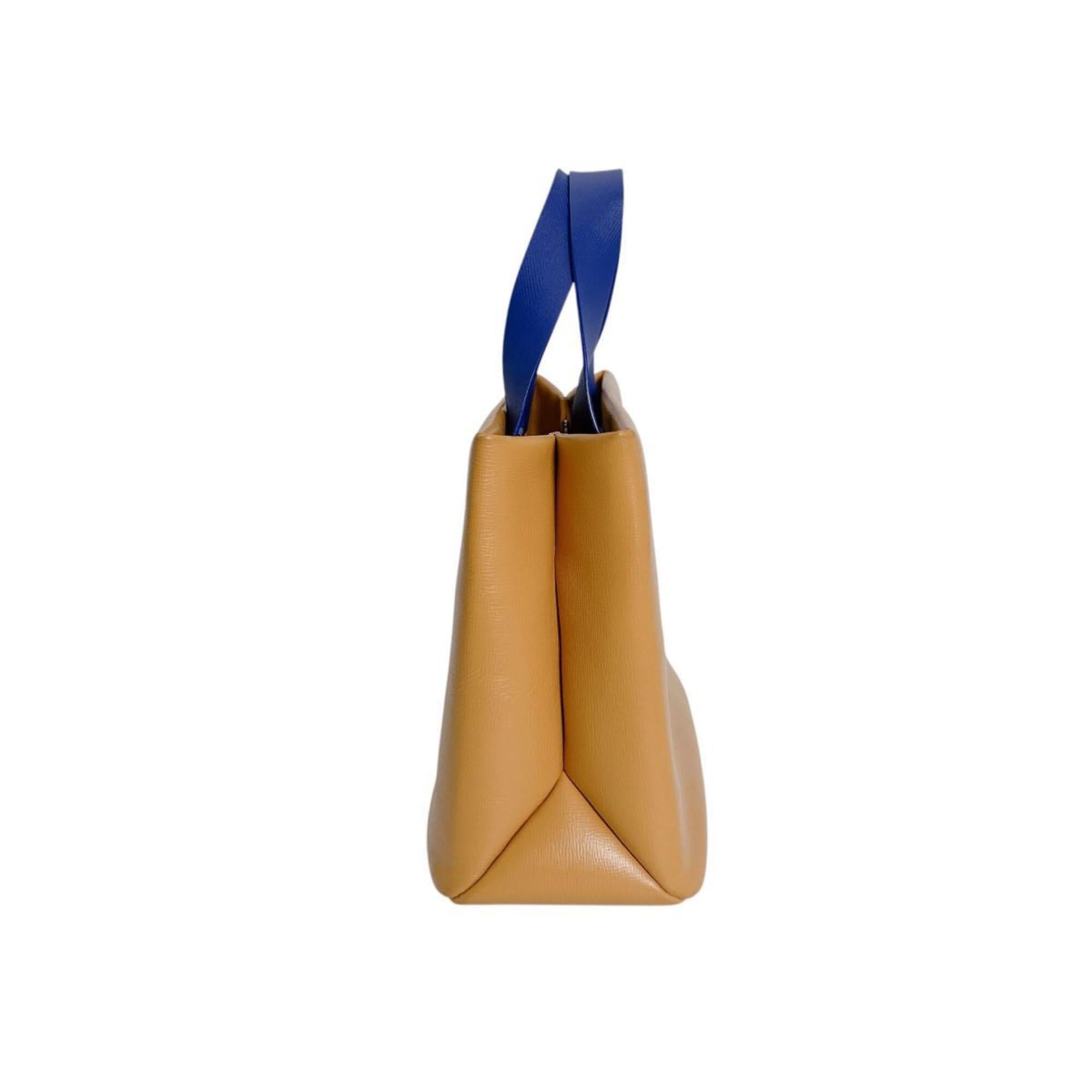 Louis Vuitton Saffron Yellow Leather Handbag Tote Bag (Pre-Owned)