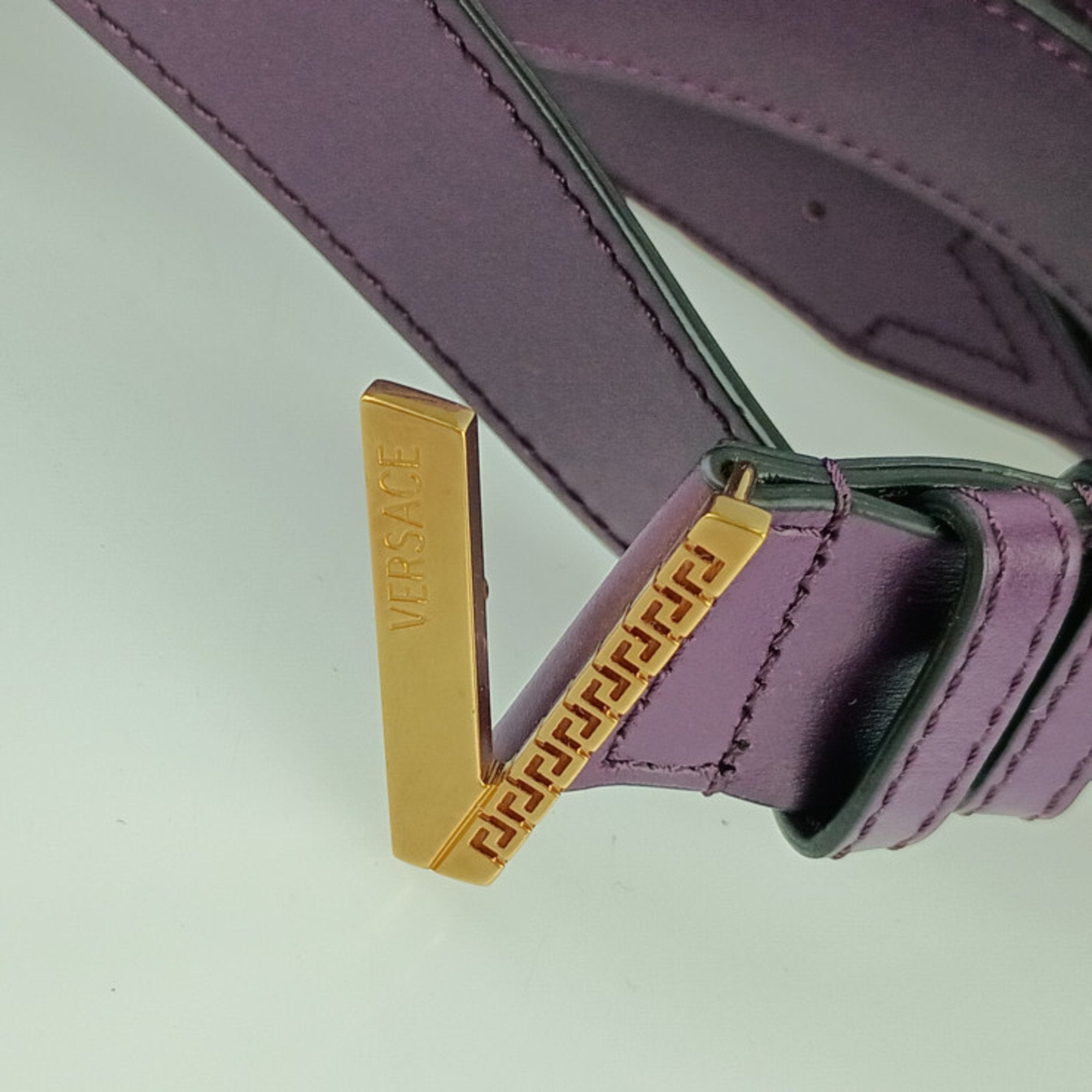 Versace Leather Fanny Pack Sling Bag (Pre-Owned)