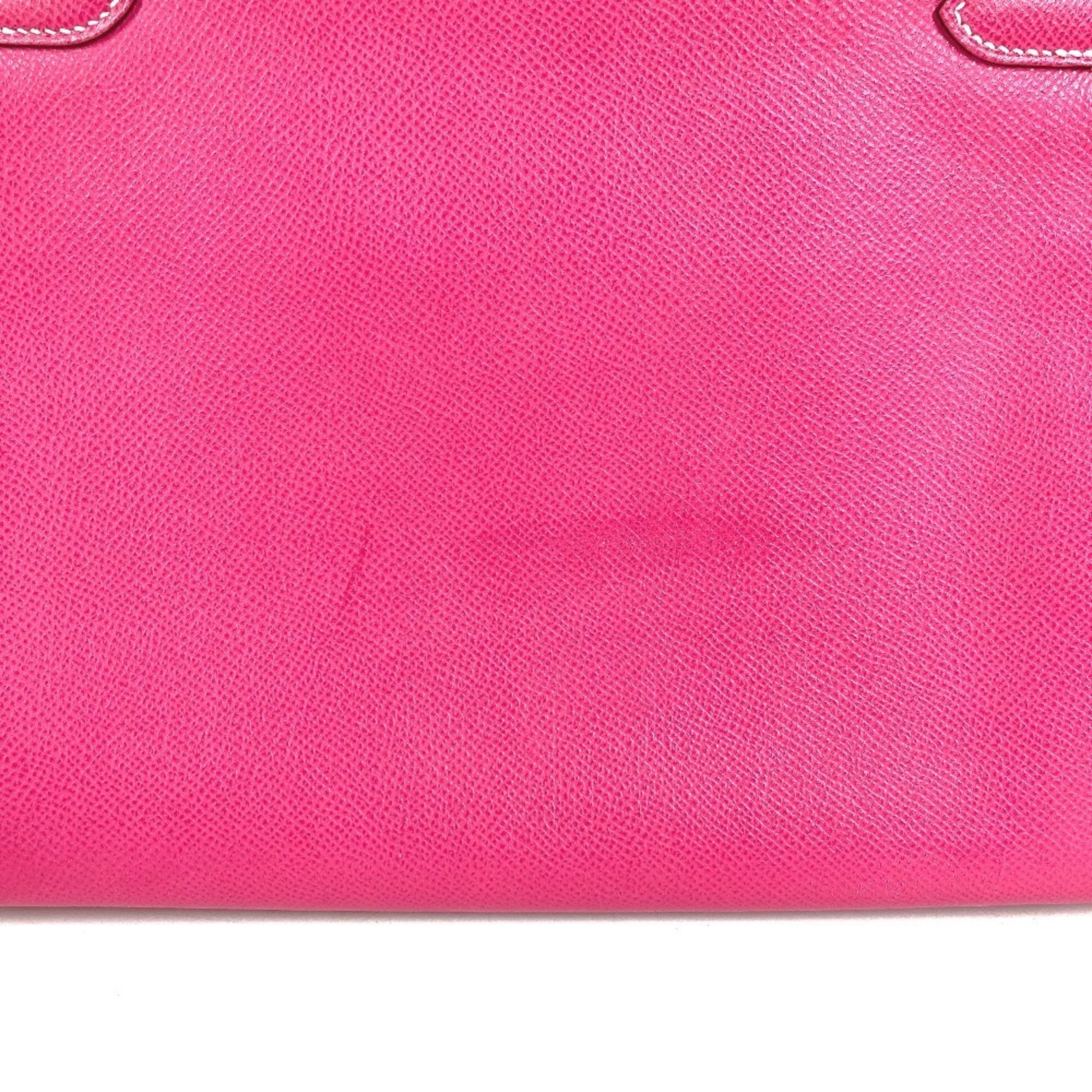Hermes Pink Epsom Leather Handbag Shoulder Bag (Pre-Owned)